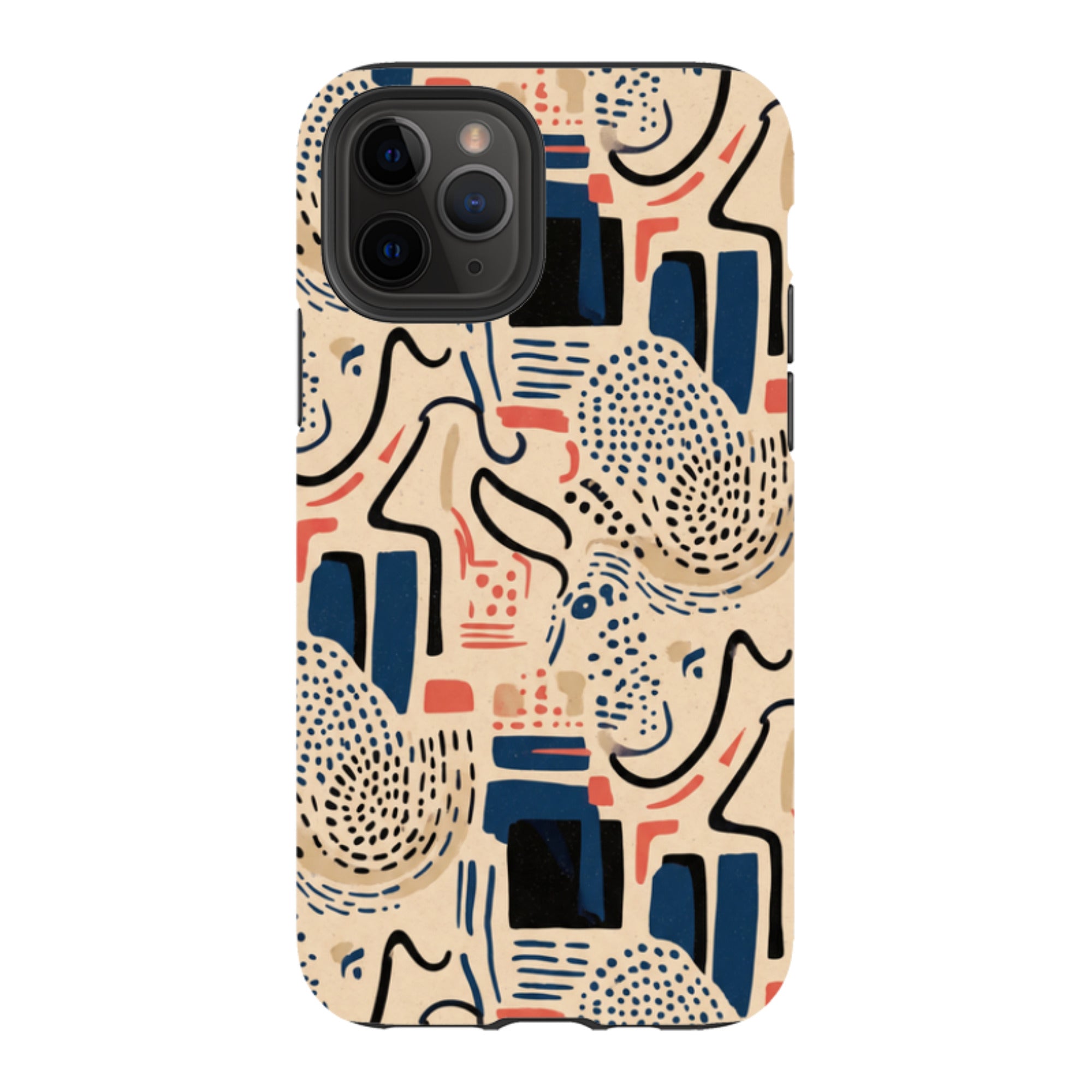 Sandstone Adire by Ada Okoye - iPhone Tough Case