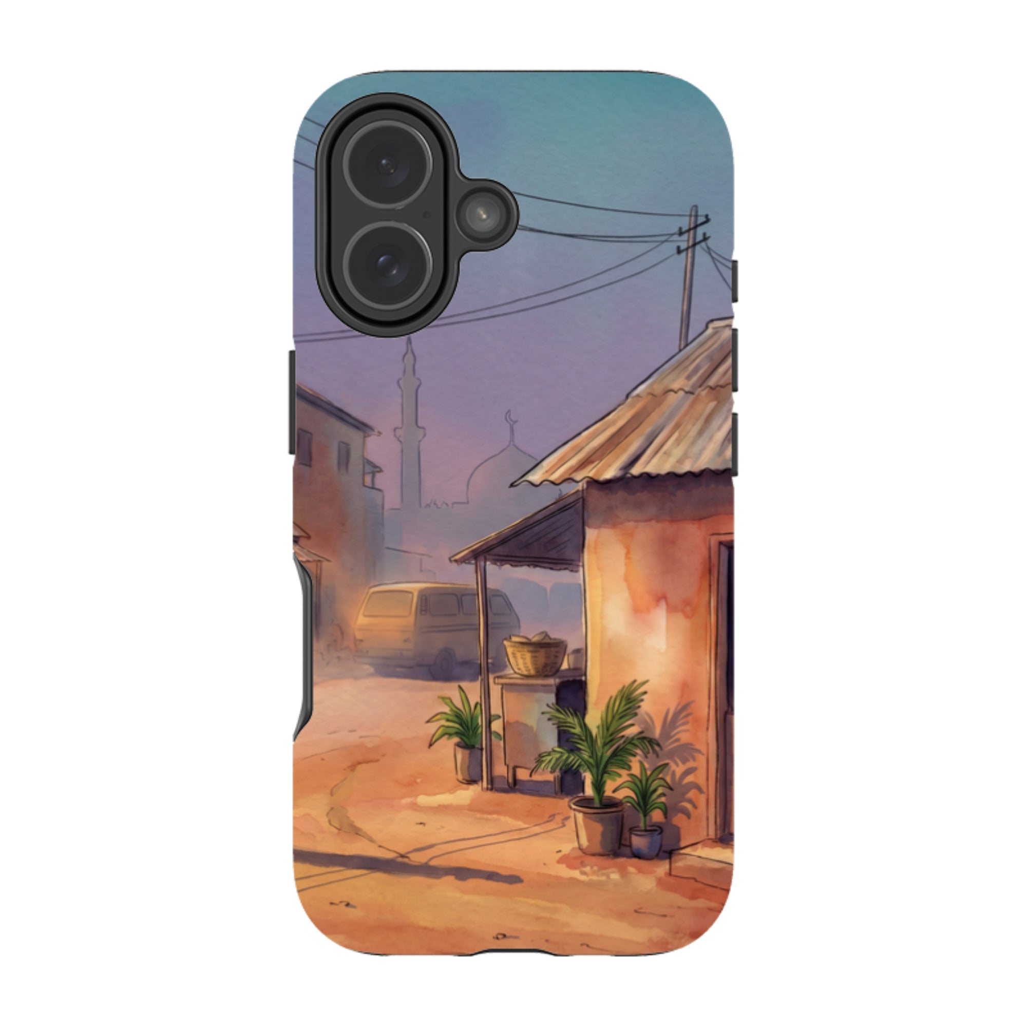 City Edge Quiet Street by Tobi Akinyemi — Tough Case for iPhone — Finnaij