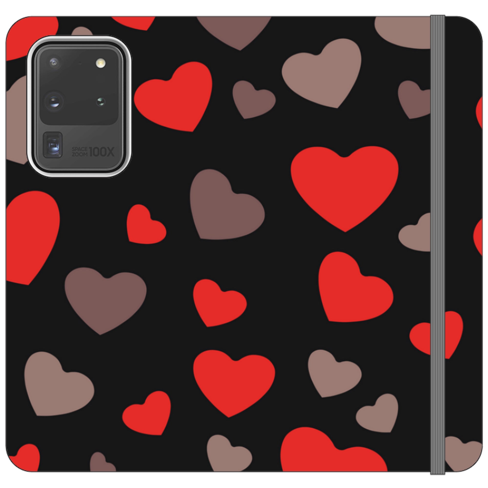 Red Hearts — Folio Wallet Case — Finnaij