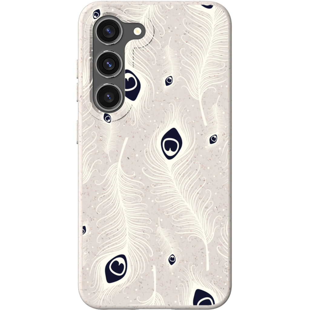Feathers in Bloom Natural — Samsung Galaxy Bio-degradable Case — Finnaij