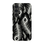 Feathers in Bloom Black — Tough Case for Samsung Galaxy — Finnaij