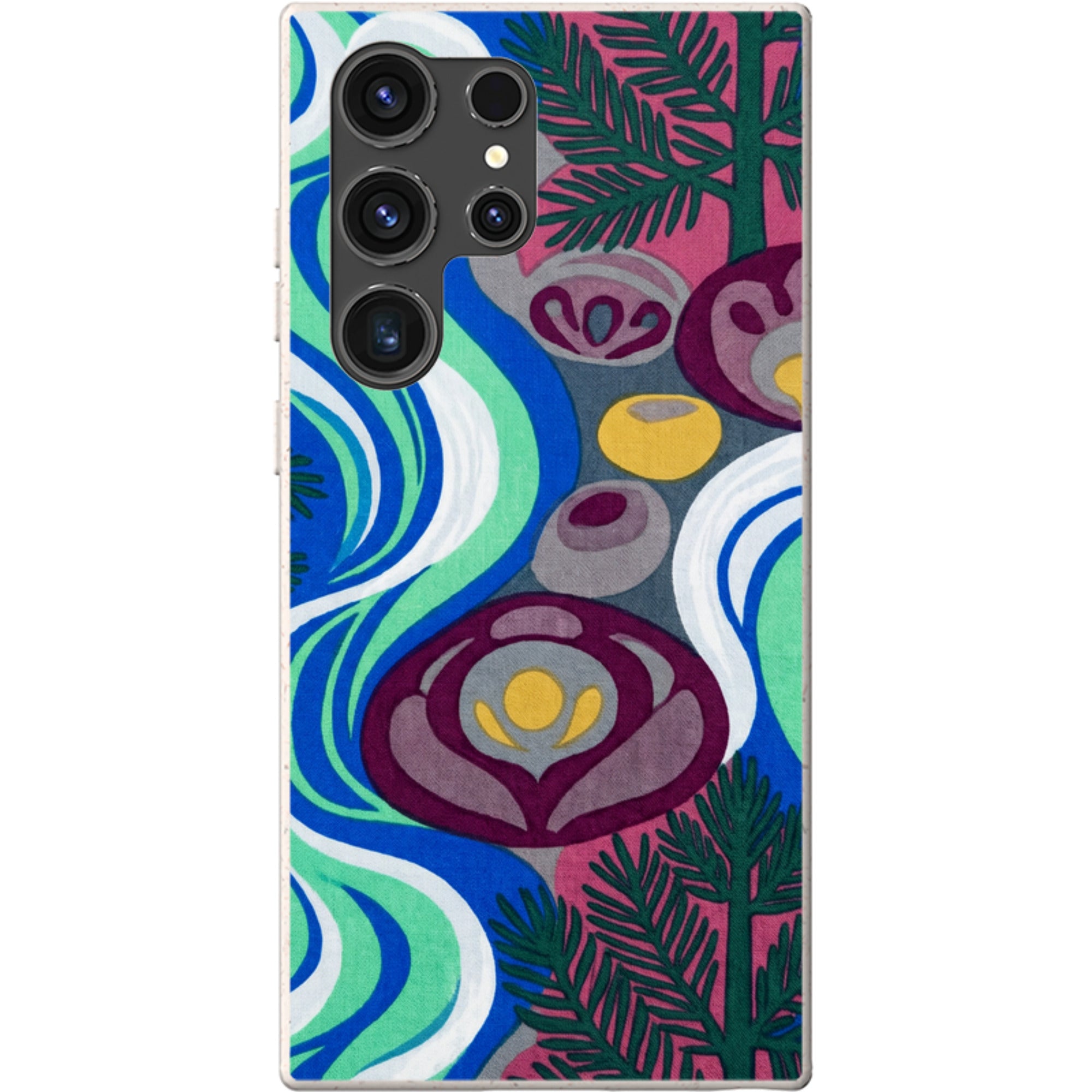 Sauna Bloom Motif by Aino Kallio — Samsung Galaxy Bio-degradable Case — Finnaij