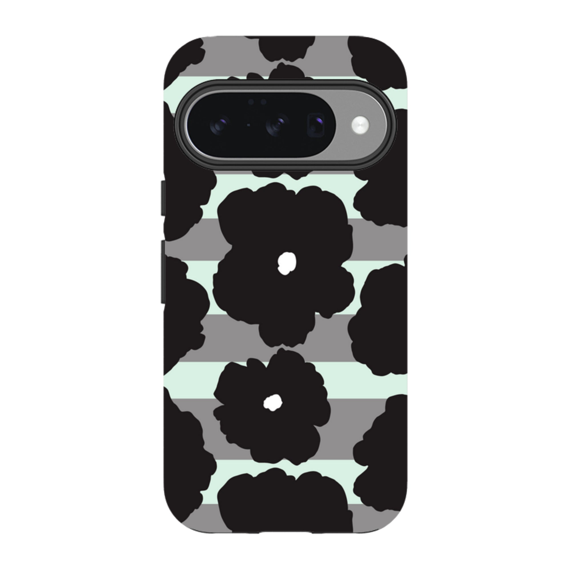 Bold Floral Black — Google Tough Case — Finnaij