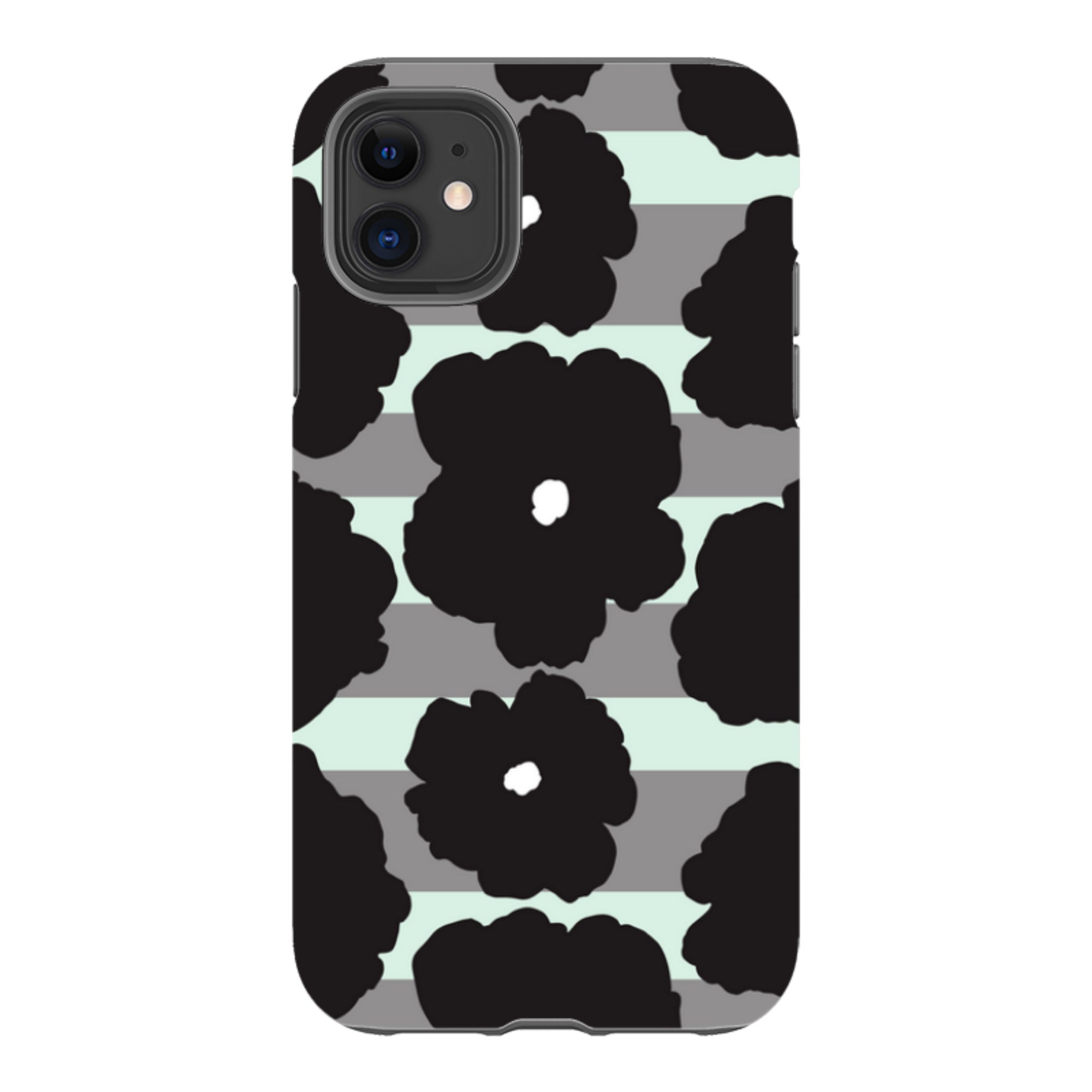 Bold Floral Black - iPhone Tough Case