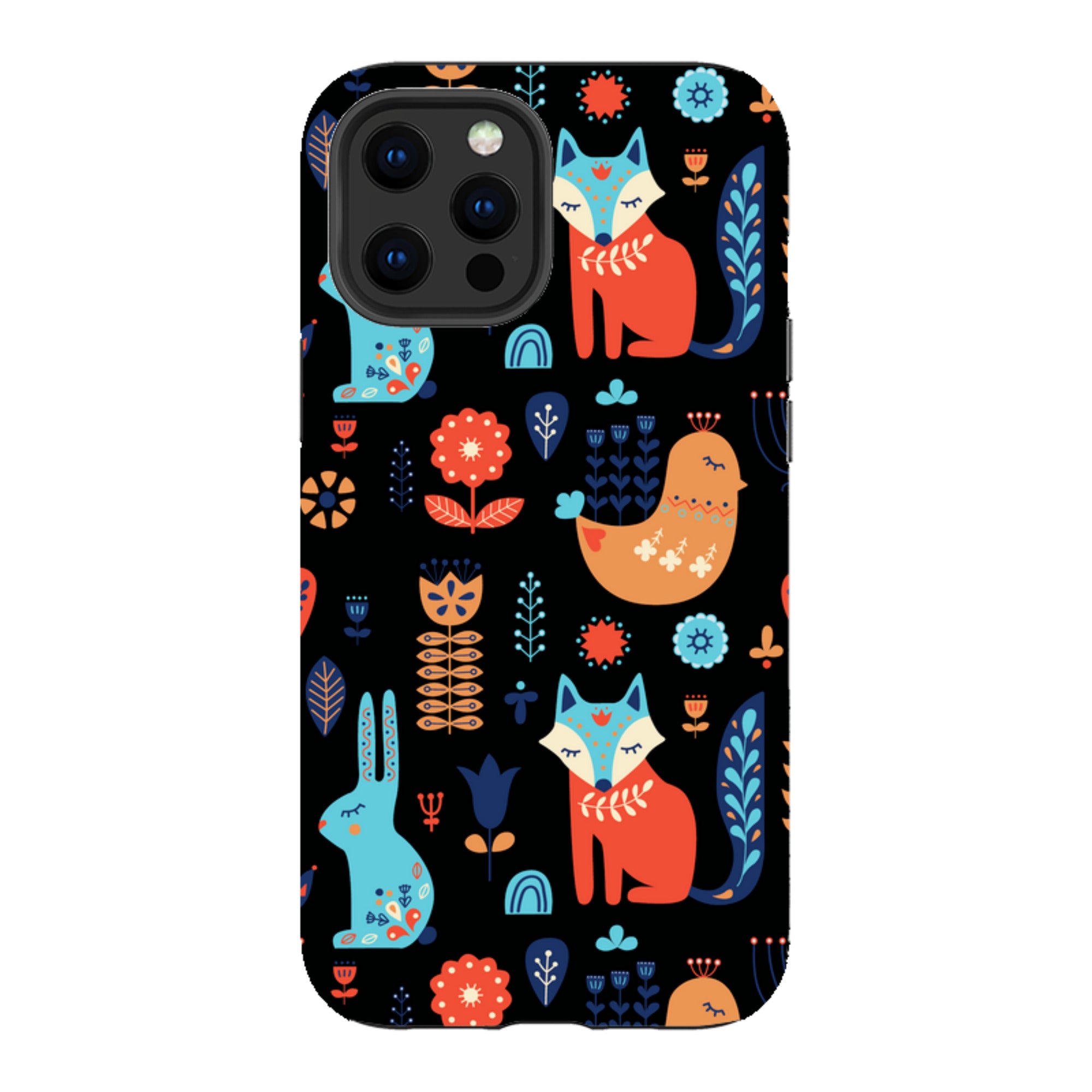 Nordic Ornament Black - iPhone Tough Case