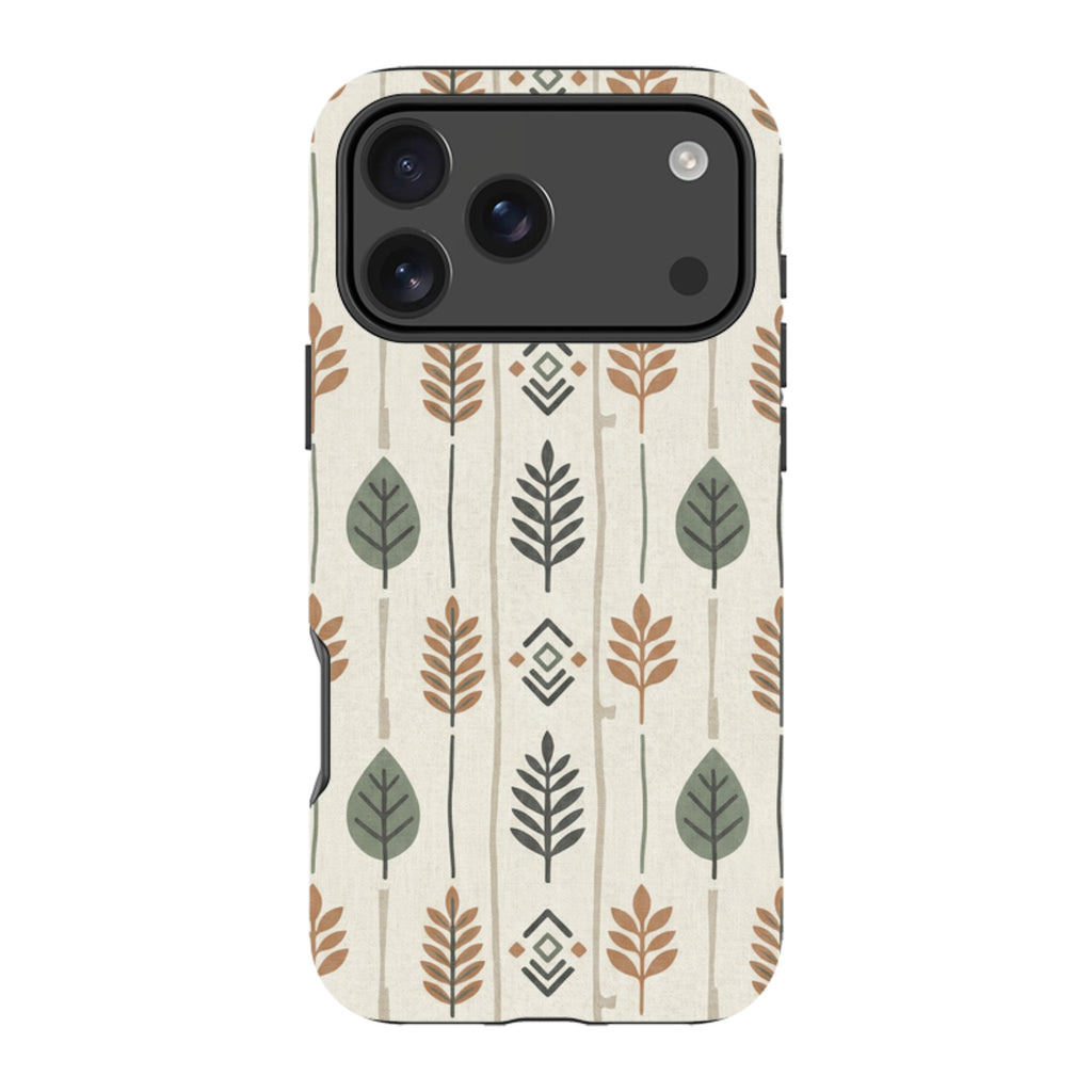 Birch and Linen Pattern by Elsi Vaarala — Apple iPhone Tough Case — Finnaij