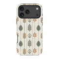 Birch and Linen Pattern by Elsi Vaarala — Apple iPhone Tough Case — Finnaij