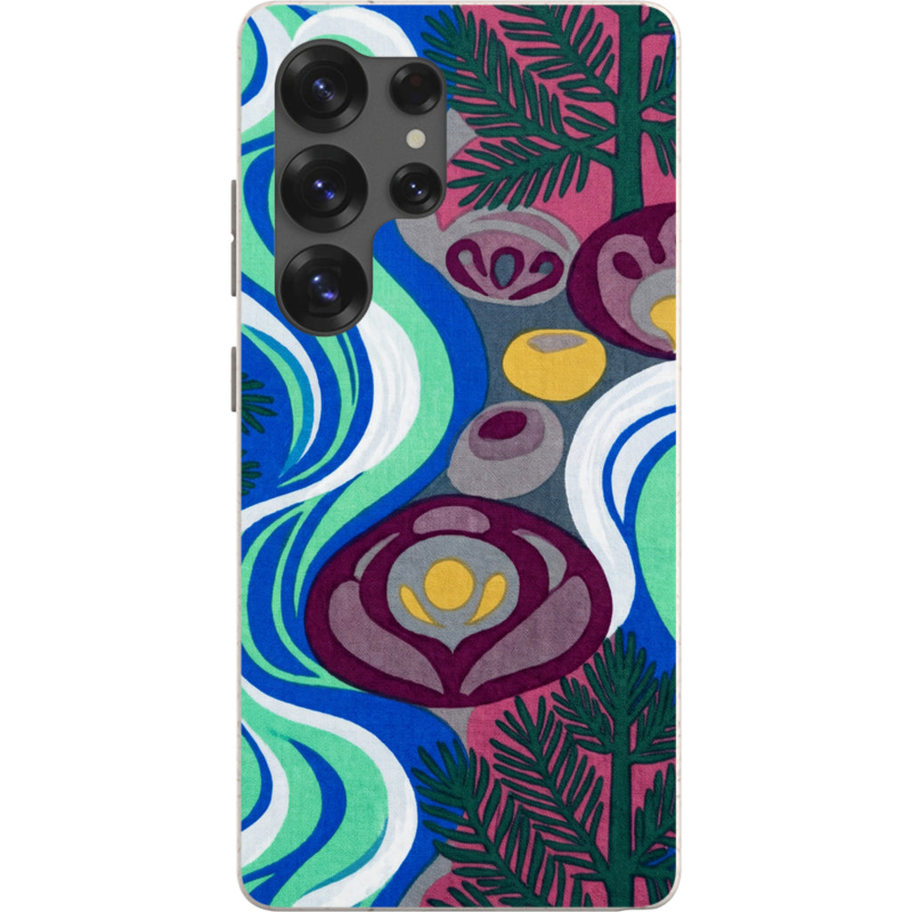 Sauna Bloom Motif by Aino Kallio Bio-degradable Case for Samsung Galaxy — Finnaij