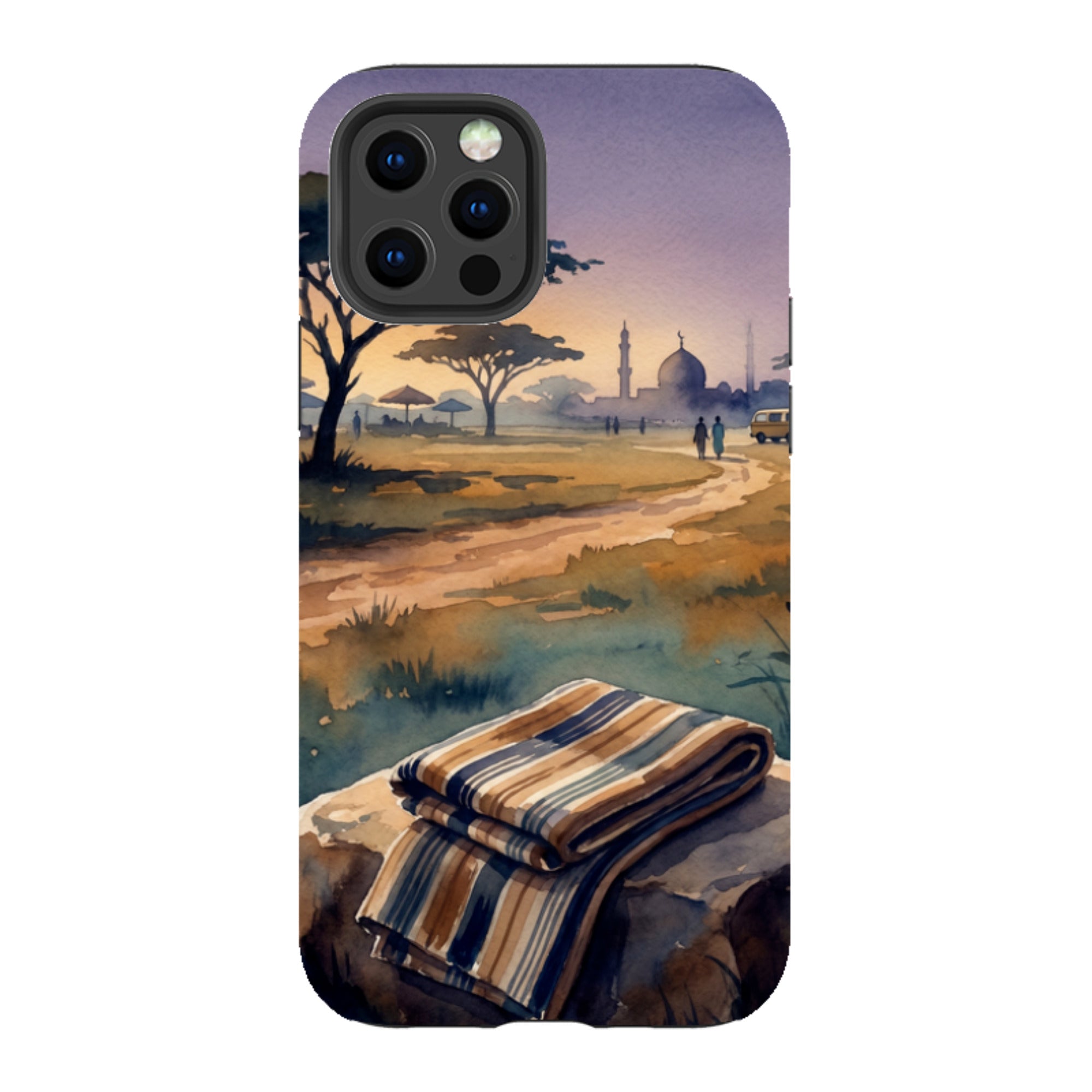Aso-Oke Accent in the Landscape by Tobi Akinyemi - iPhone Tough Case