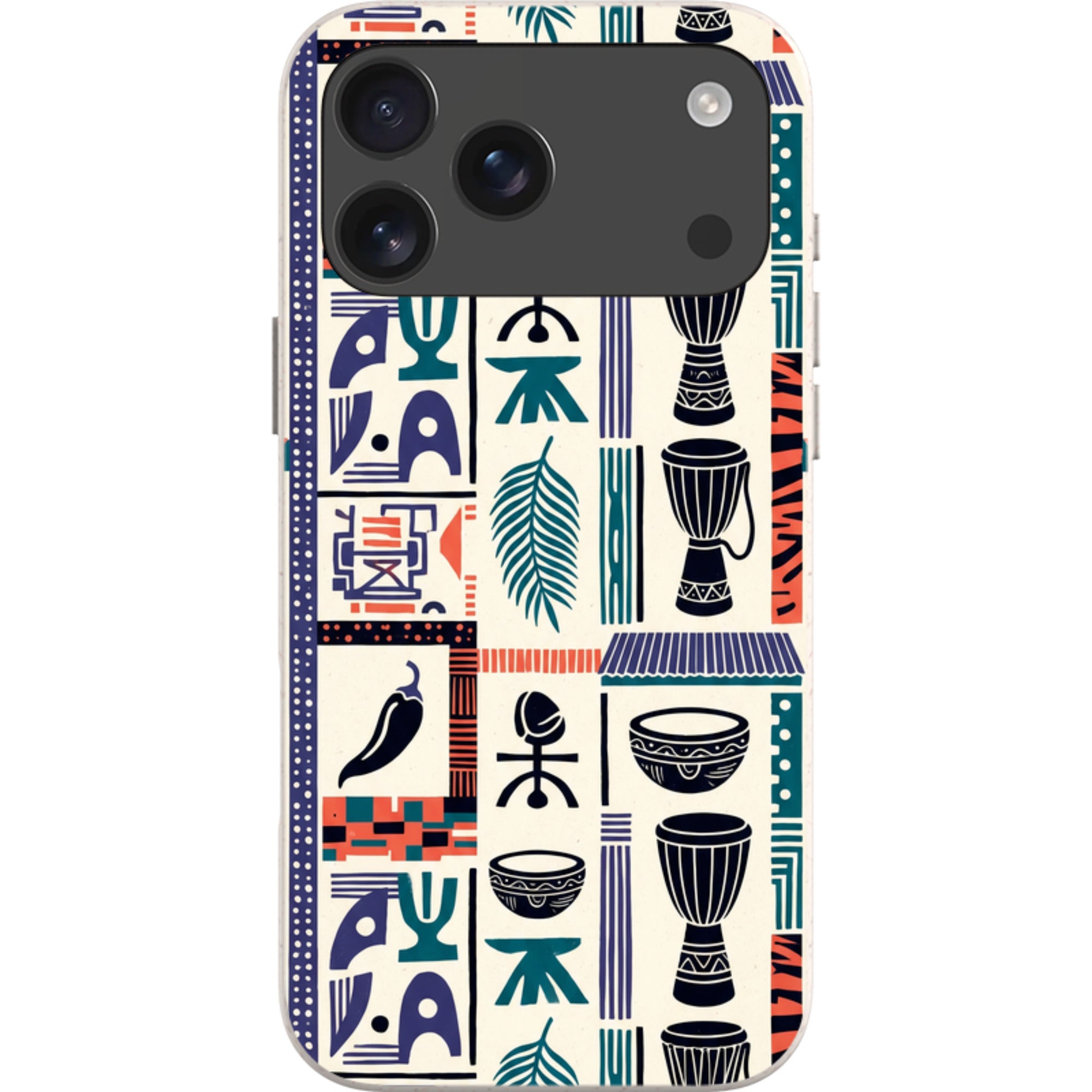 Market Day Icons by Ada Okoye — iPhone 17 Pro Max iPhone Bio-degradable Case — Finnaij