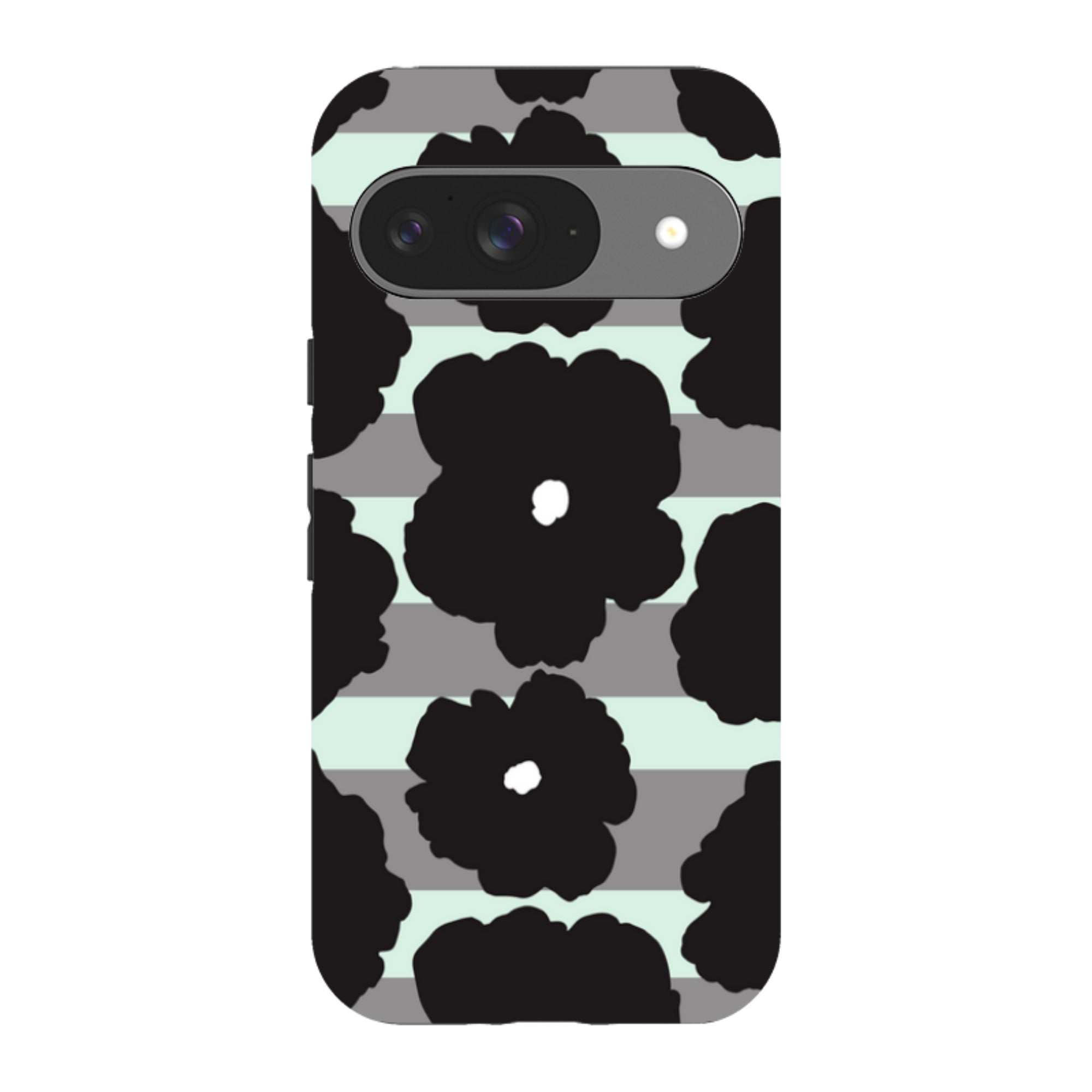 Bold Floral Black — Google Tough Case — Finnaij