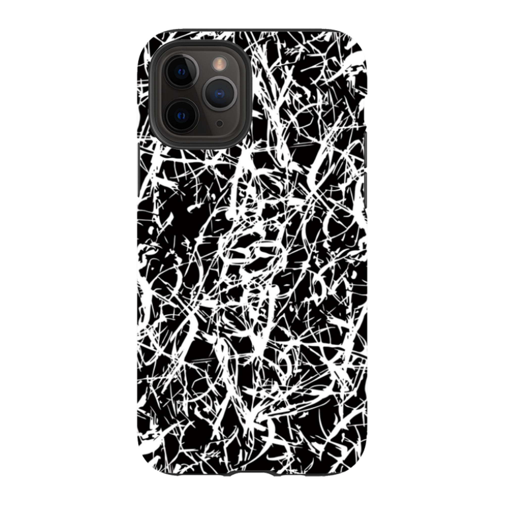 Black-White Grunge - iPhone Tough Case