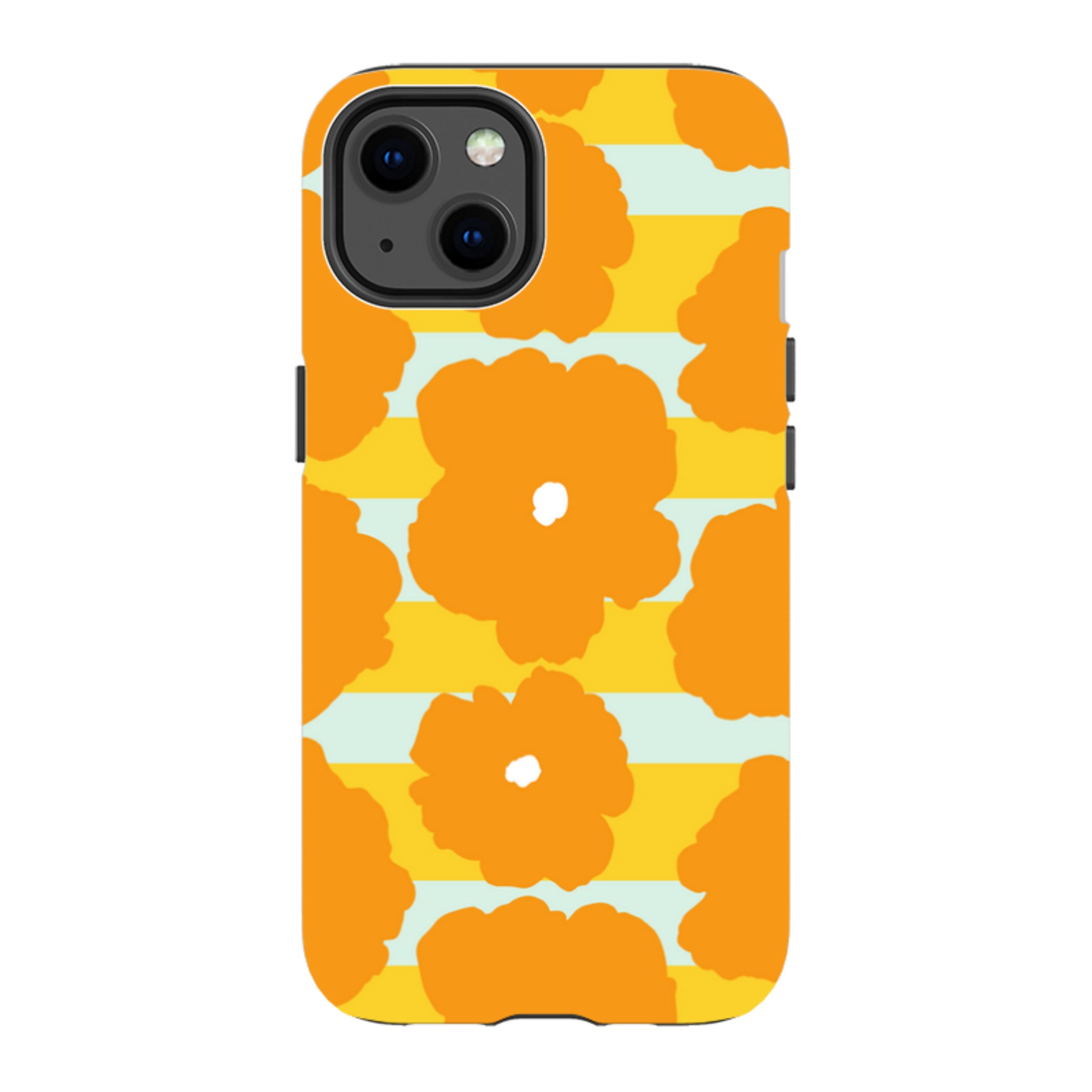 Bold Floral Orange — Apple iPhone Tough Case — Finnaij