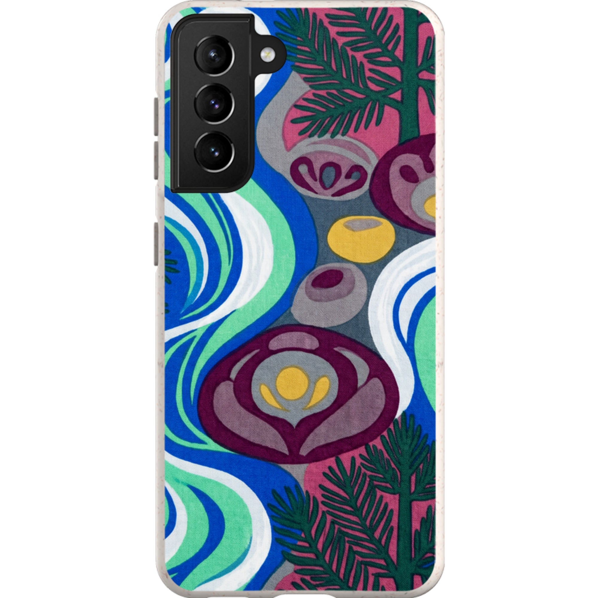 Sauna Bloom Motif by Aino Kallio — Samsung Galaxy Bio-degradable Case — Finnaij