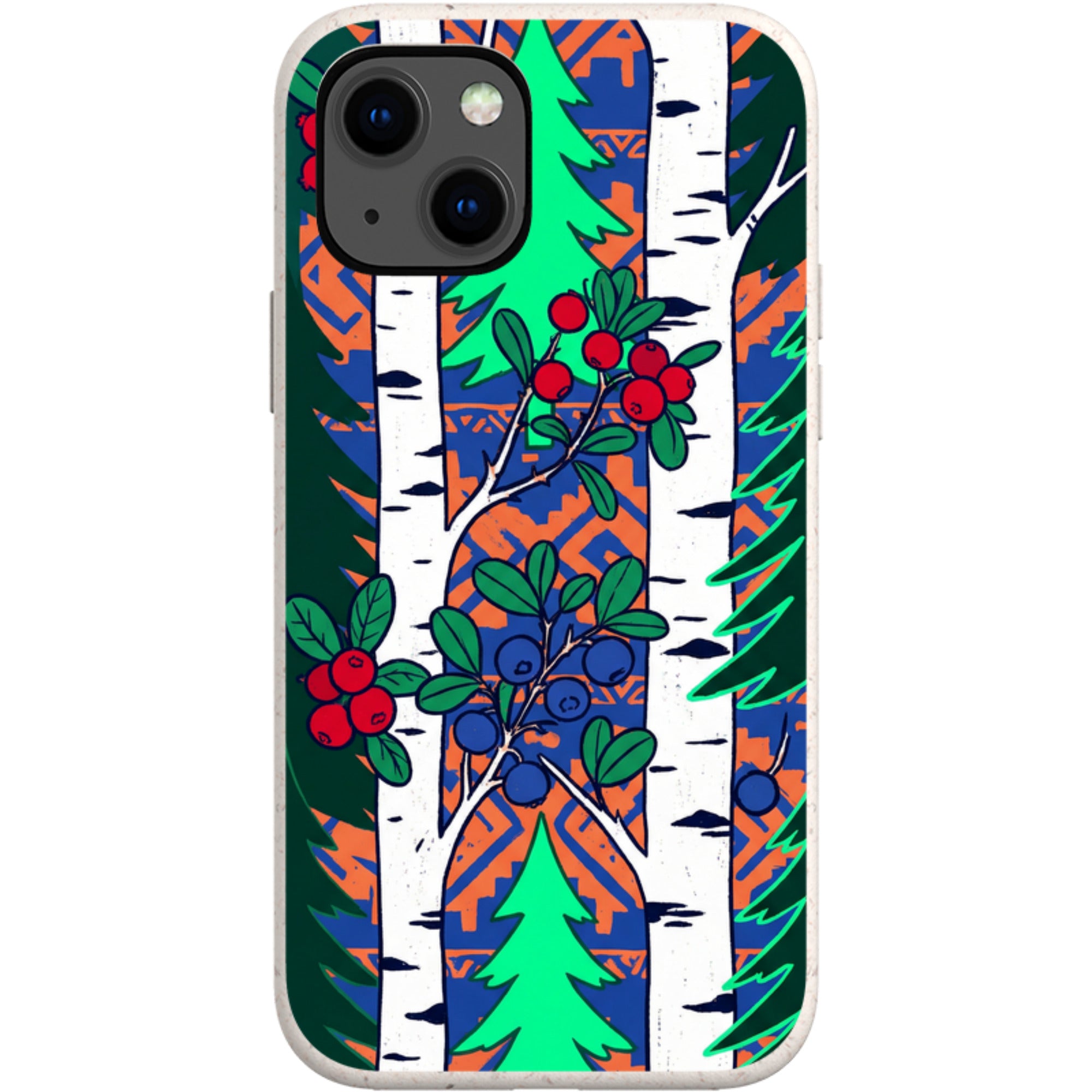 Nordic Forest by Aino Kallio — iPhone 13 iPhone Bio-degradable Case — Finnaij