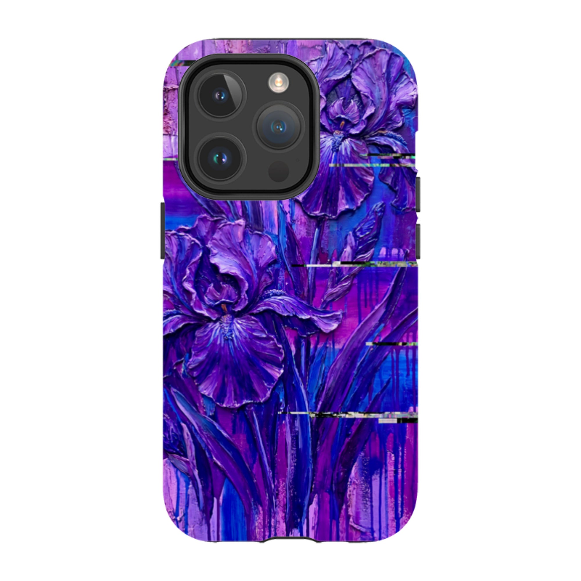 Iris Flowers by Frida Lövström — iPhone 14 Pro Magsafe Tough Case — Finnaij