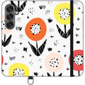 Botanical Doodle — Apple Folio Wallet Phone Case — Finnaij