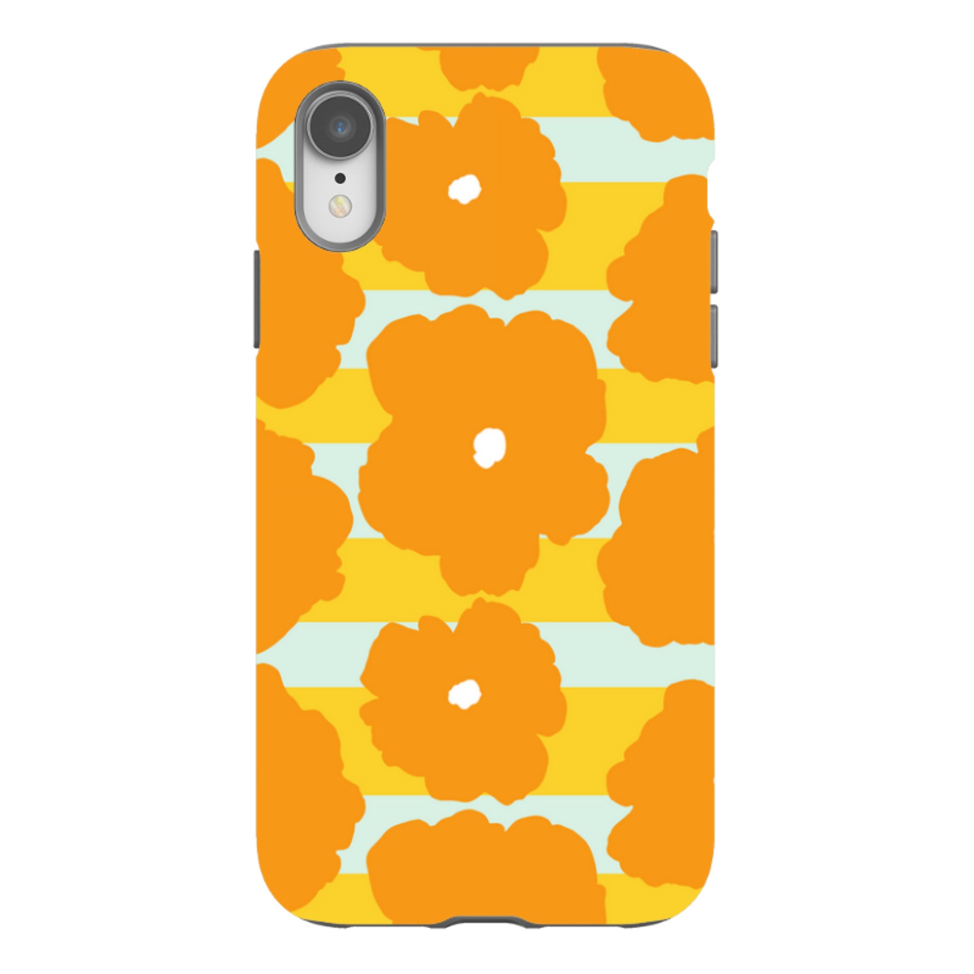 Bold Floral Orange - iPhone Tough Case