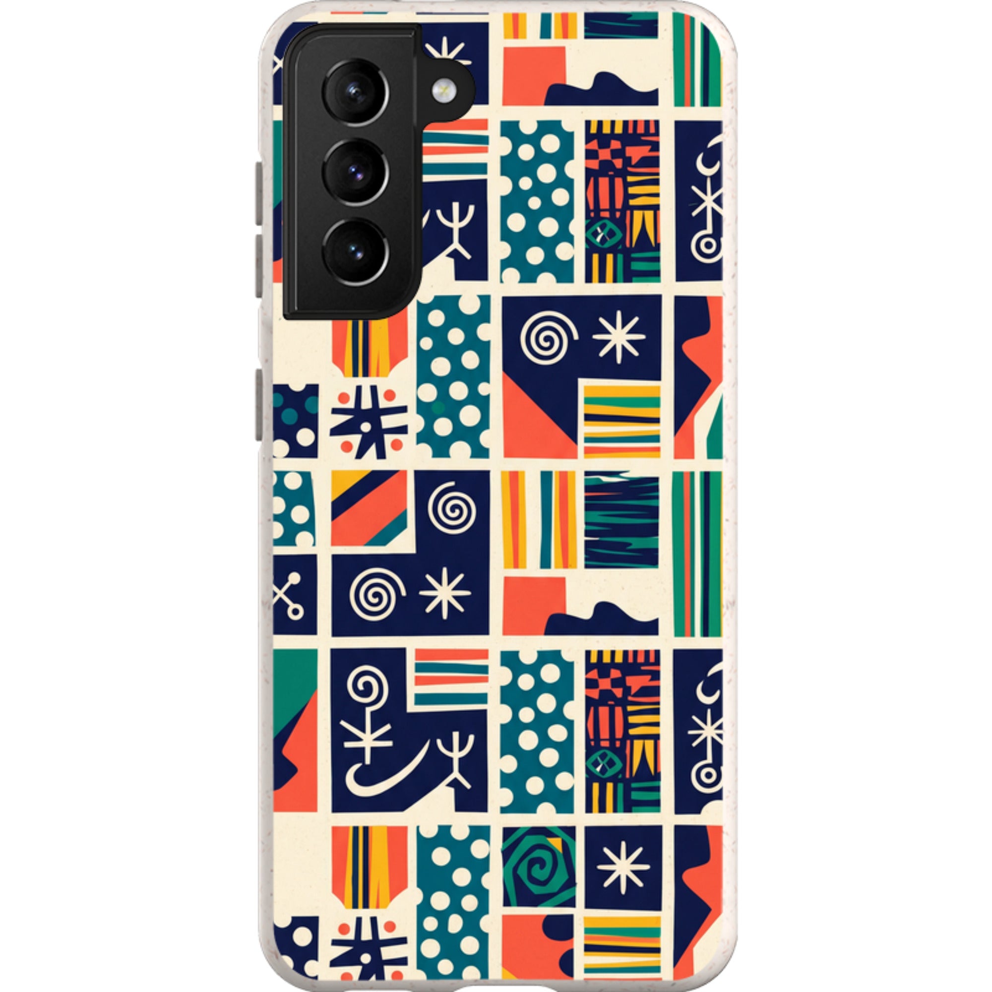 Coastal Indigo Tiles by Ada Okoye — Galaxy Bio-degradable Case for Samsung Galaxy — Finnaij