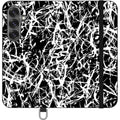 Black-White Grunge — Apple Folio Wallet Case — Finnaij