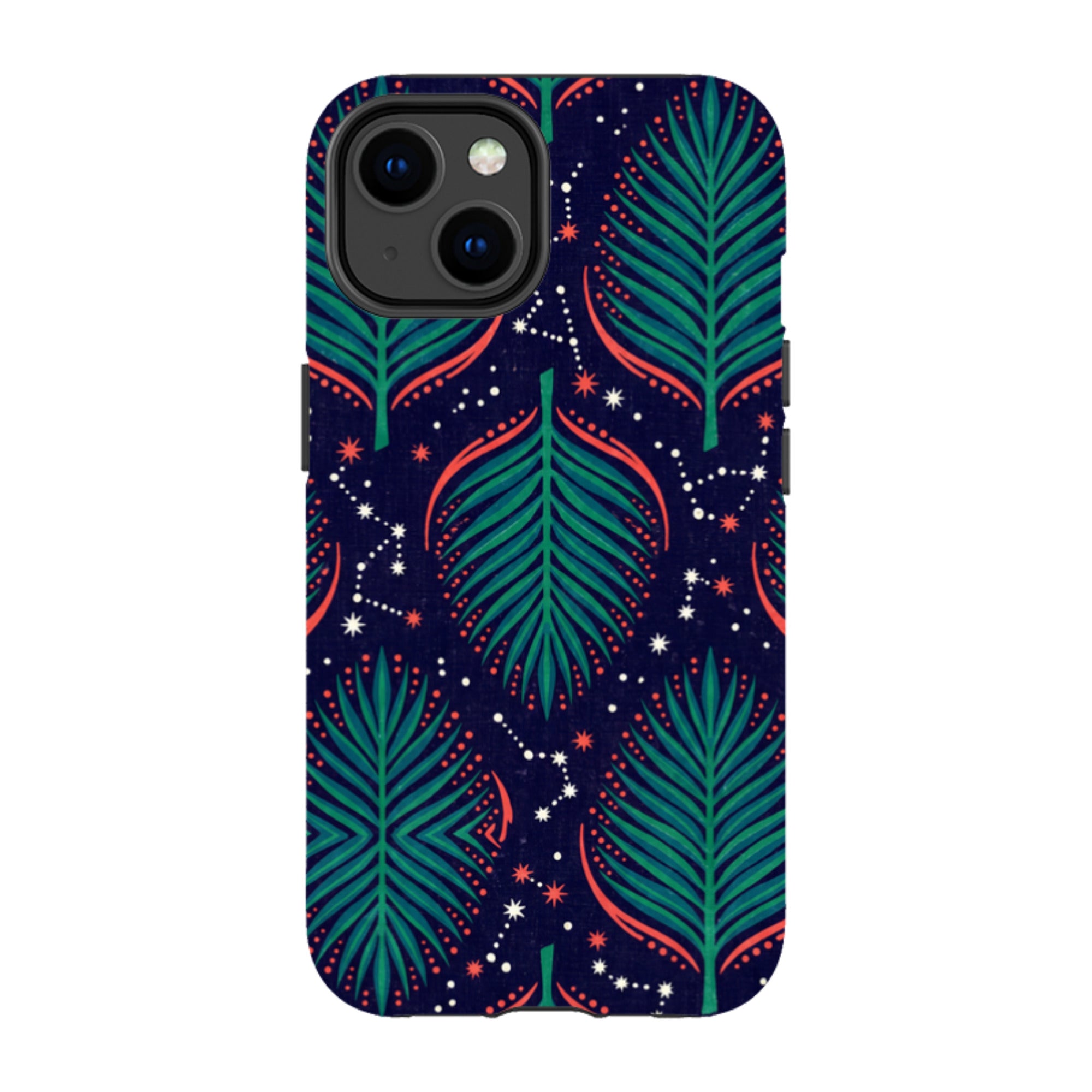 Palm Frond Constellations by Ada Okoye - iPhone Tough Case