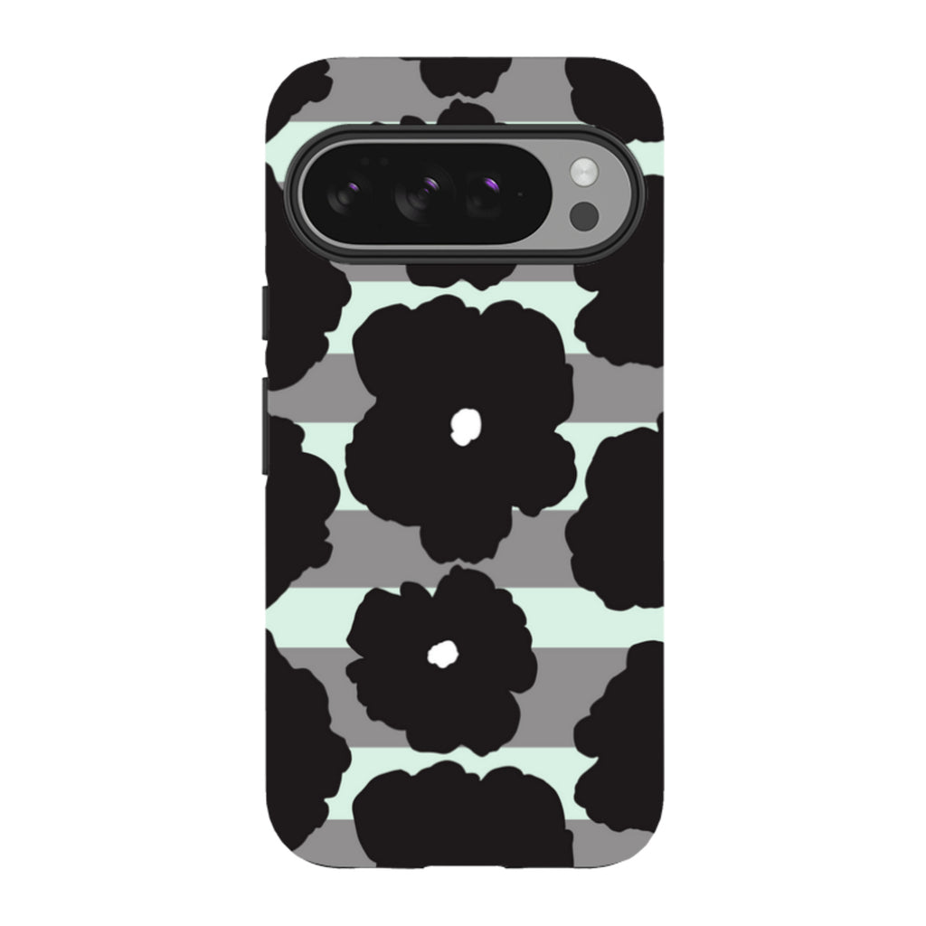 Bold Floral Black — Google Tough Case — Finnaij