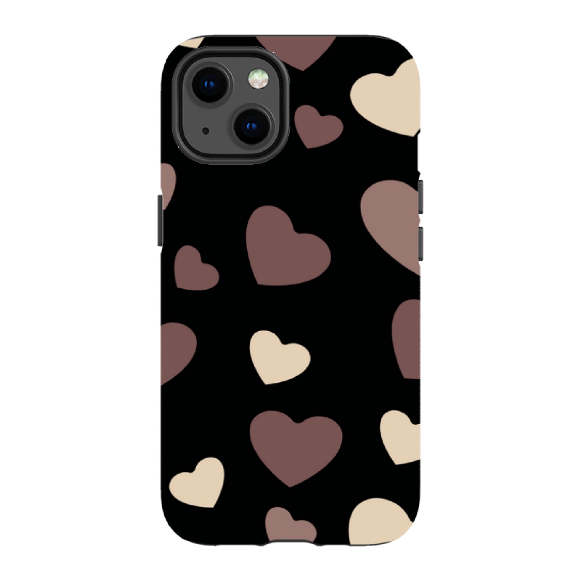 White & Black Hearts- iPhone Magsafe Tough Case — iPhone 13 — Finnaij