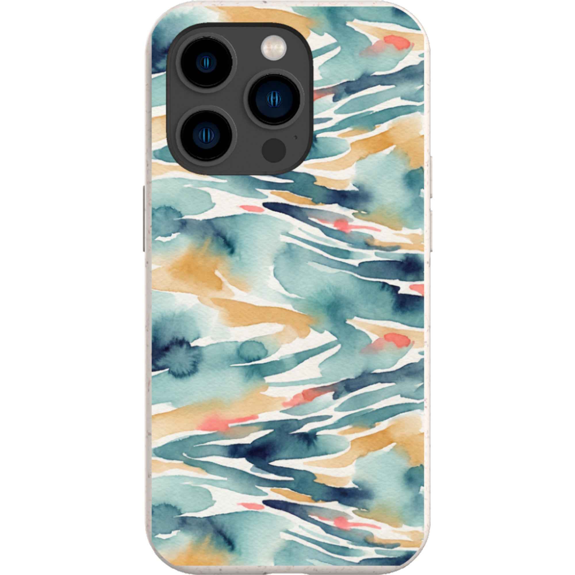 River Reflection Pattern Crop by Tobi Akinyemi — iPhone 14 Pro iPhone Bio-degradable Case — Finnaij