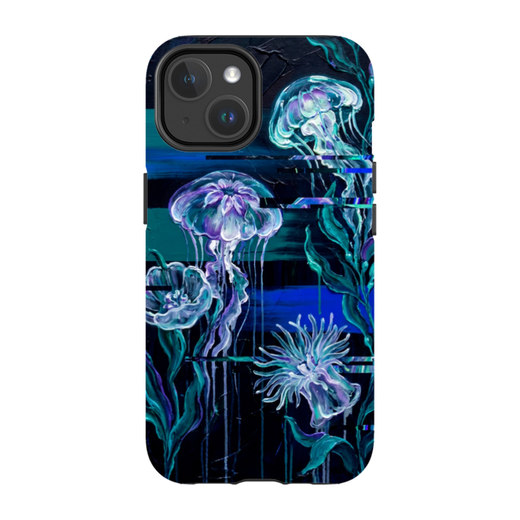 Deep-Sea Underwater Botanical Fantasy by Frida Lövström — iPhone 14 Magsafe Tough Case — Finnaij