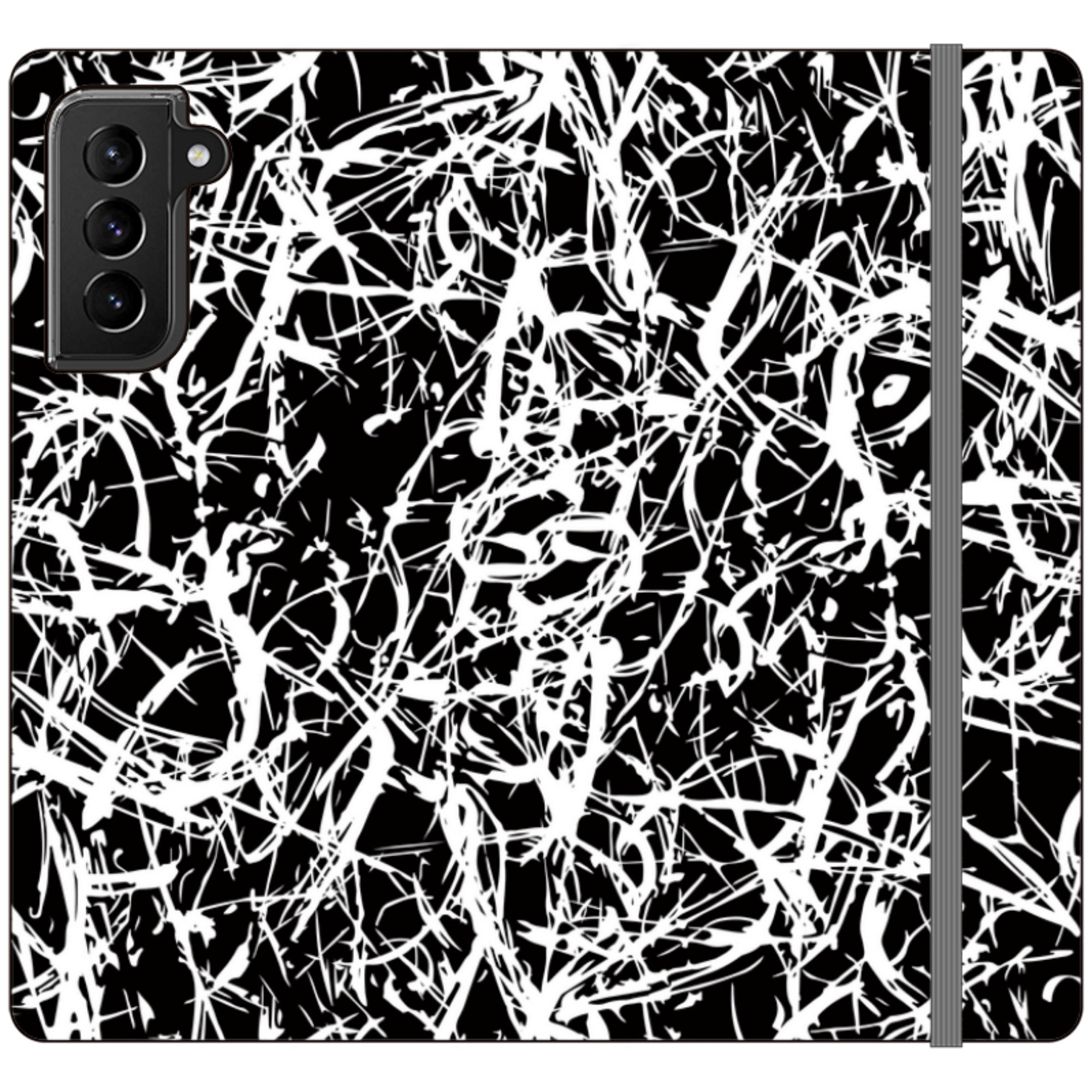 Black-White Grunge - Folio Wallet Case