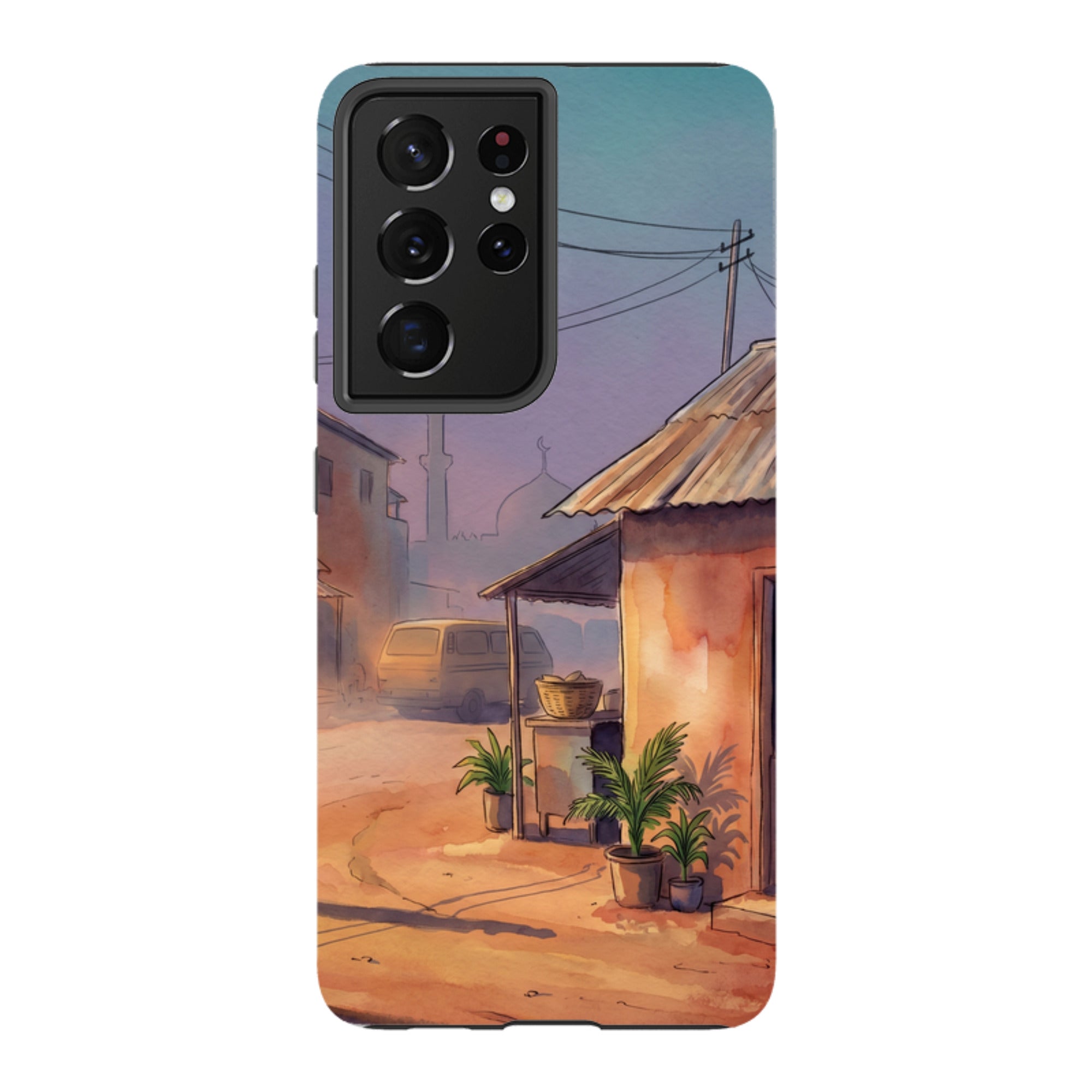 City Edge Quiet Street by Tobi Akinyemi - Samsung Tough Case