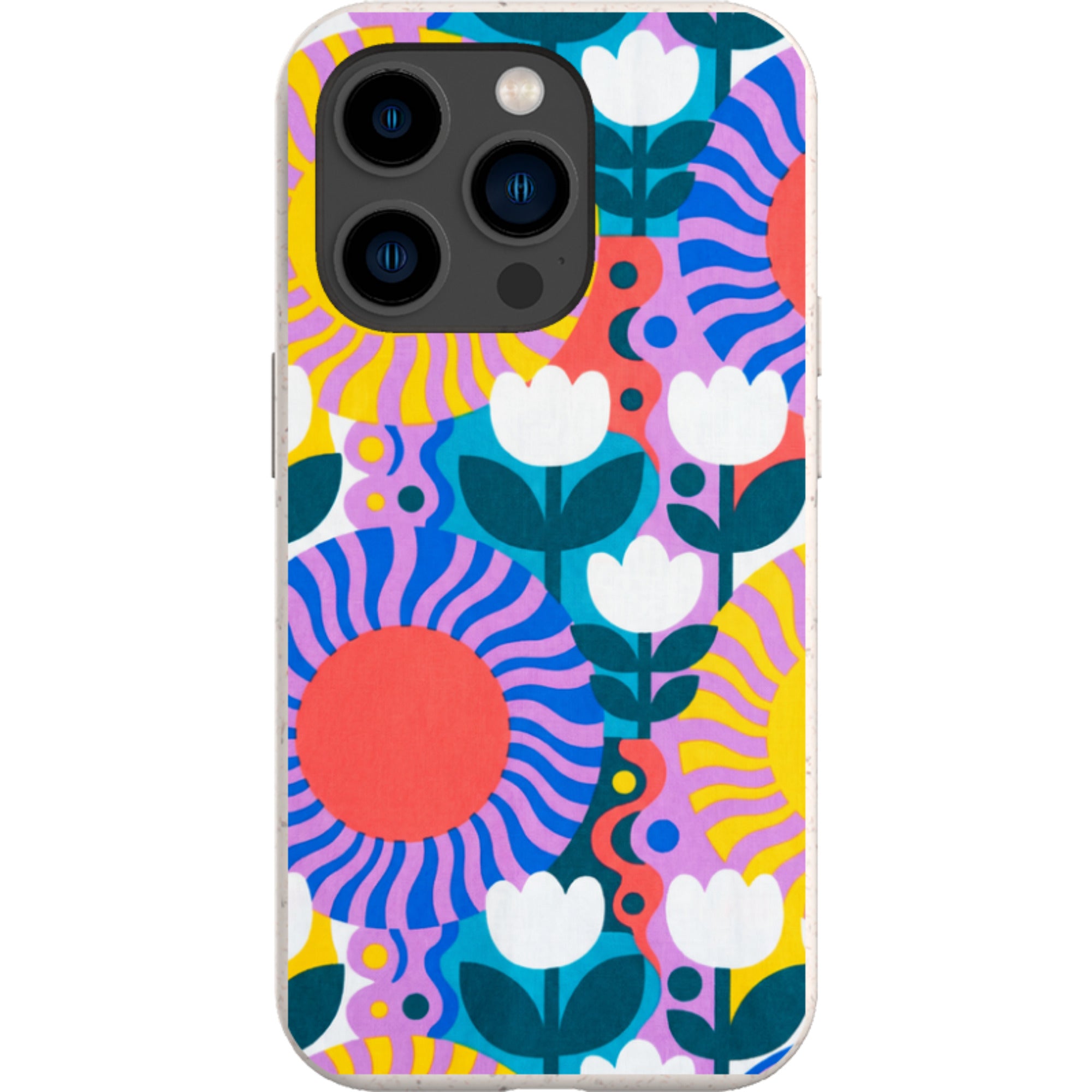 Midnight Sun Mod Bloom by Salla Niemi — iPhone 14 Pro iPhone Bio-degradable Case — Finnaij