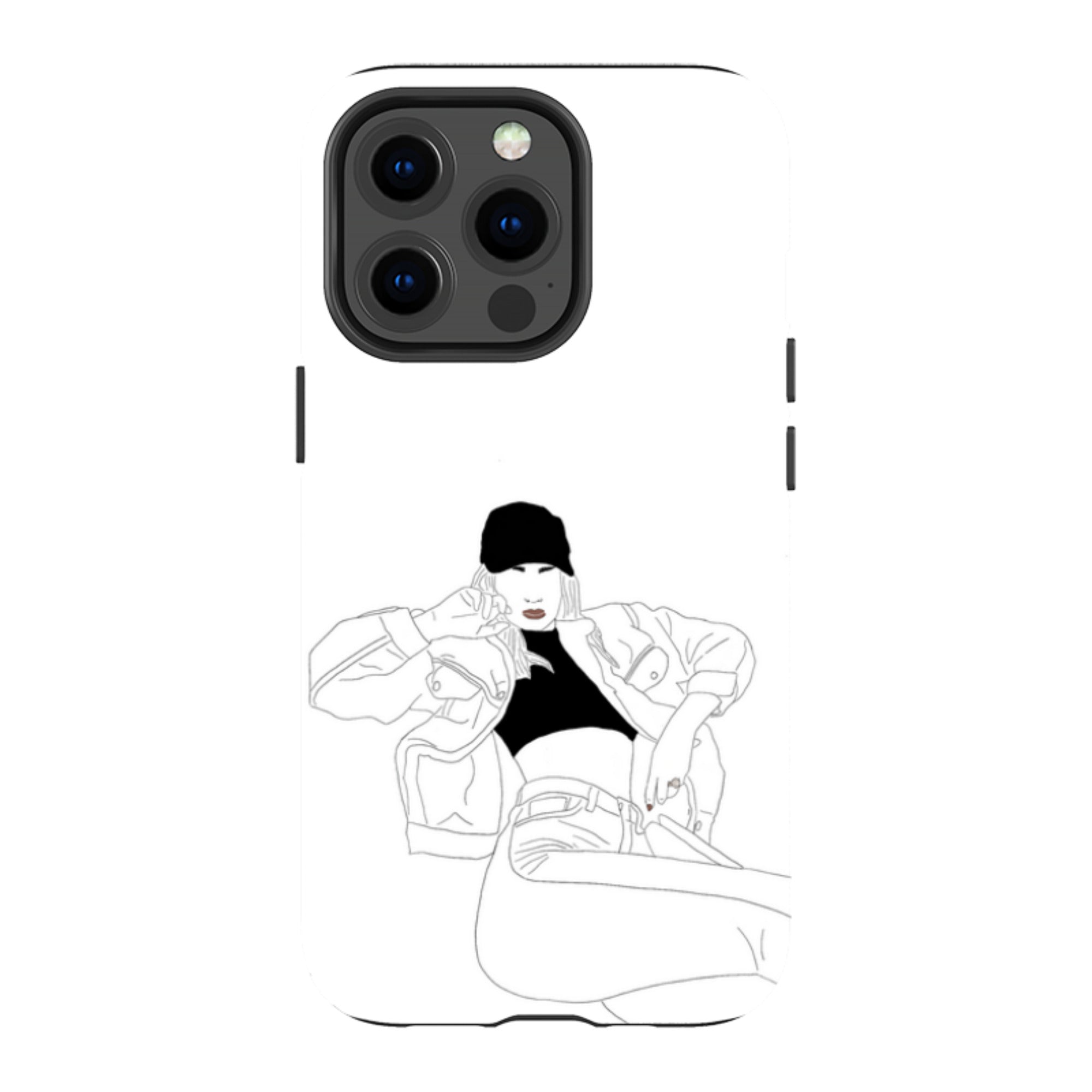 Black Cap by Keagan Haight — iPhone 13 Pro Magsafe Tough Case — Finnaij
