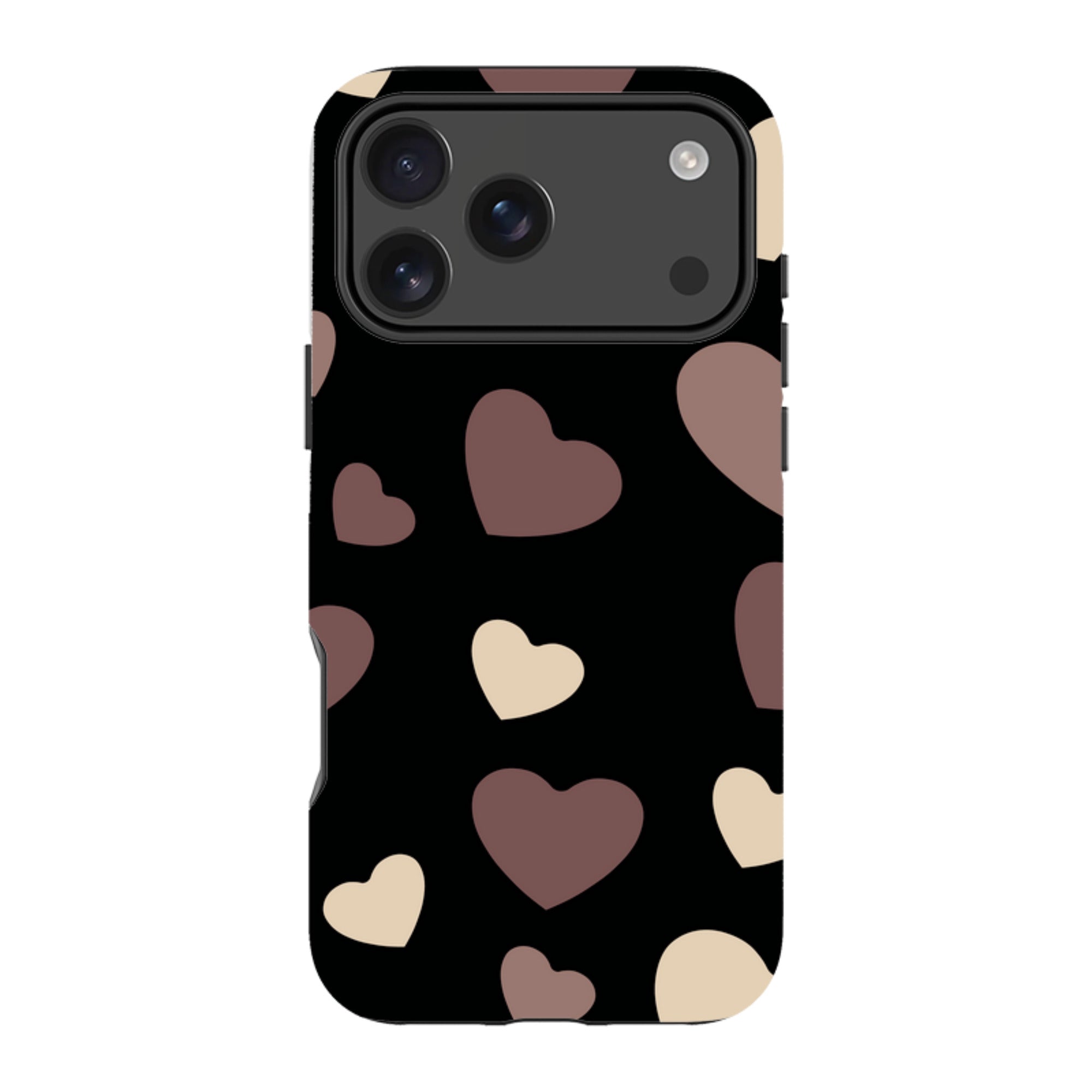 White & Black Hearts- iPhone Magsafe Tough Case — iPhone 17 Pro Max — Finnaij