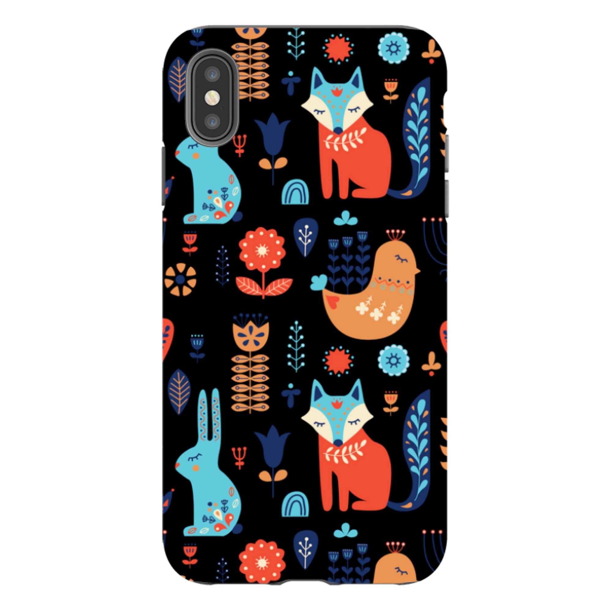 Nordic Ornament Black - iPhone Tough Case