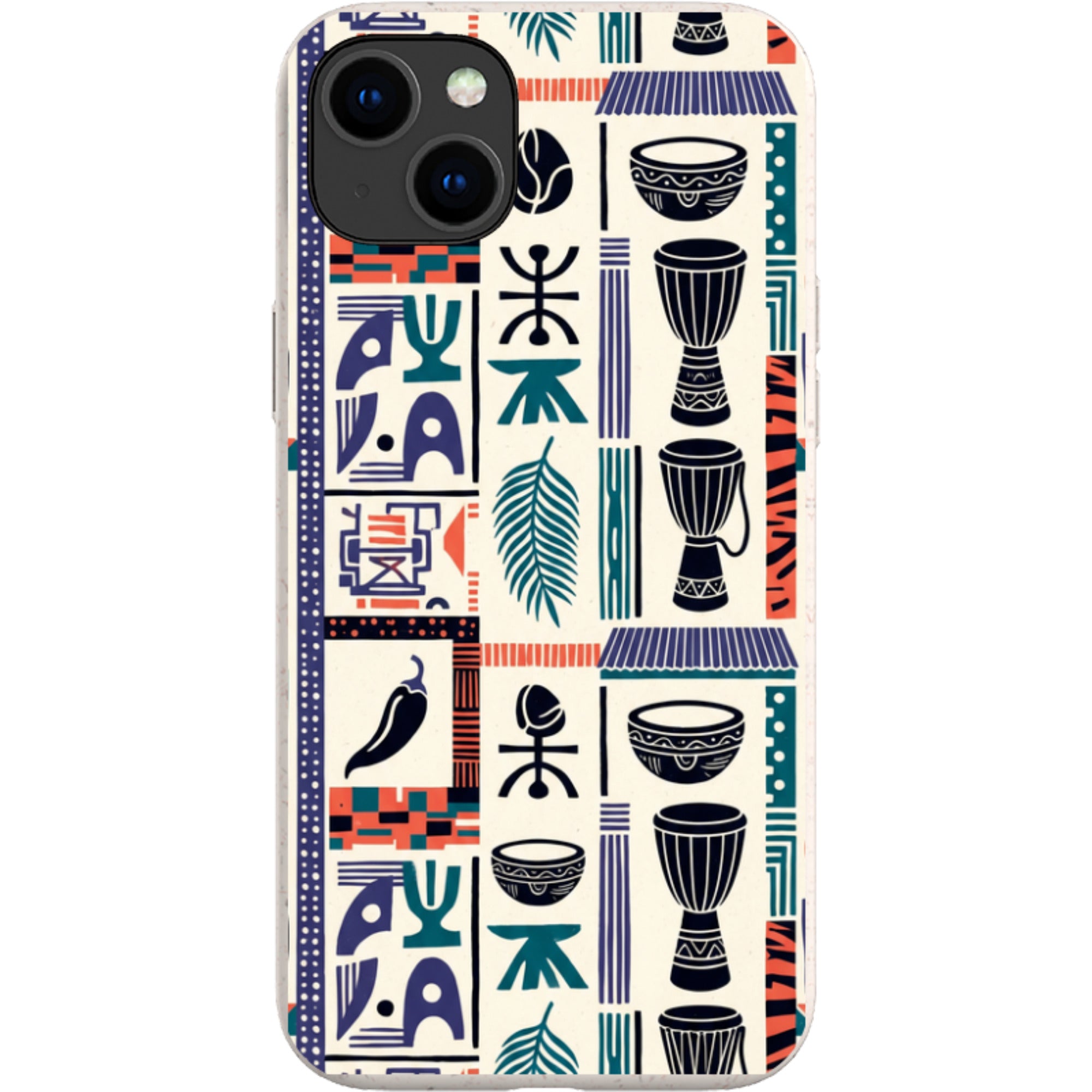 Market Day Icons by Ada Okoye — iPhone 15 Plus iPhone Bio-degradable Case — Finnaij
