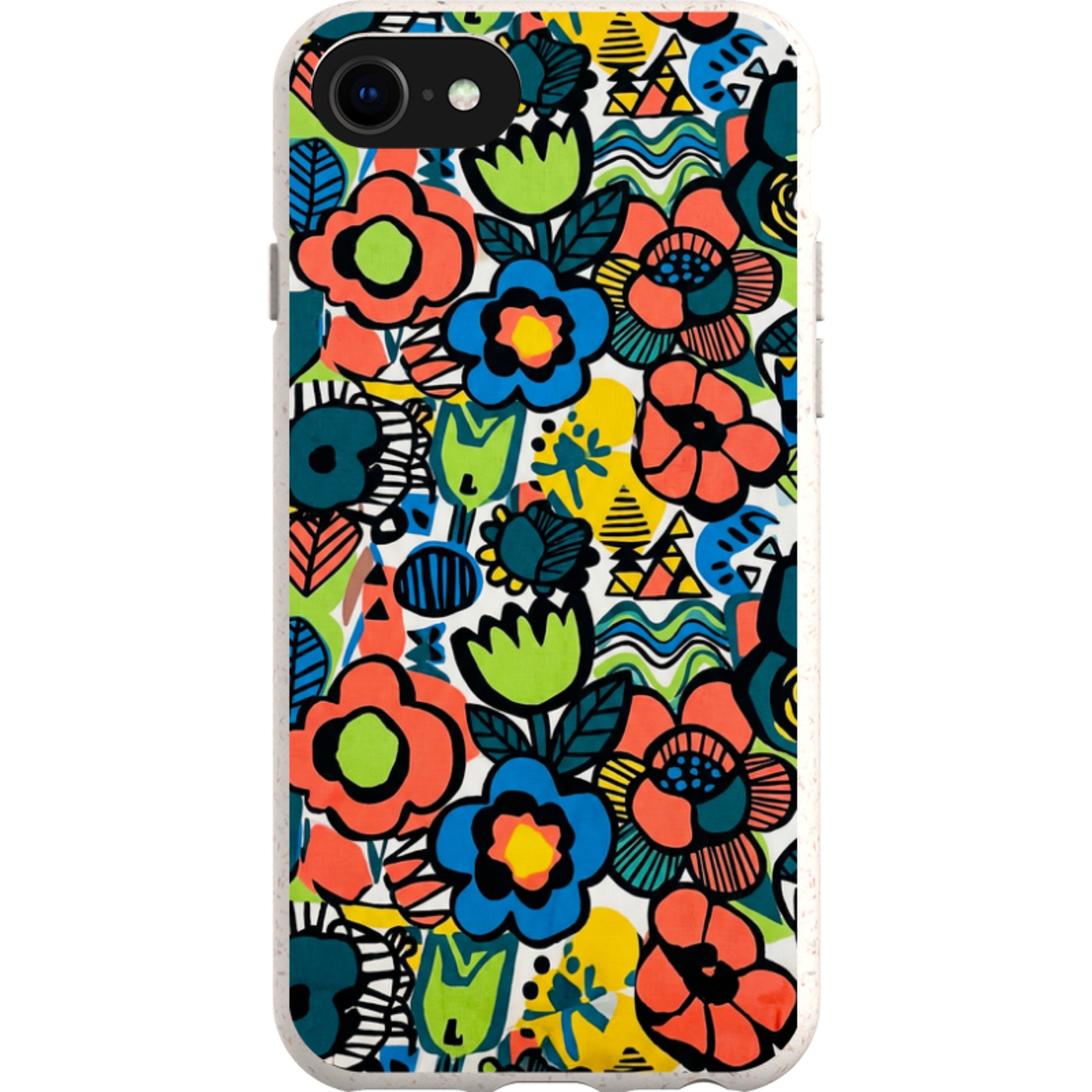 Floral Street Nordic by Salla Niemi — iPhone SE3 iPhone Bio-degradable Case — Finnaij