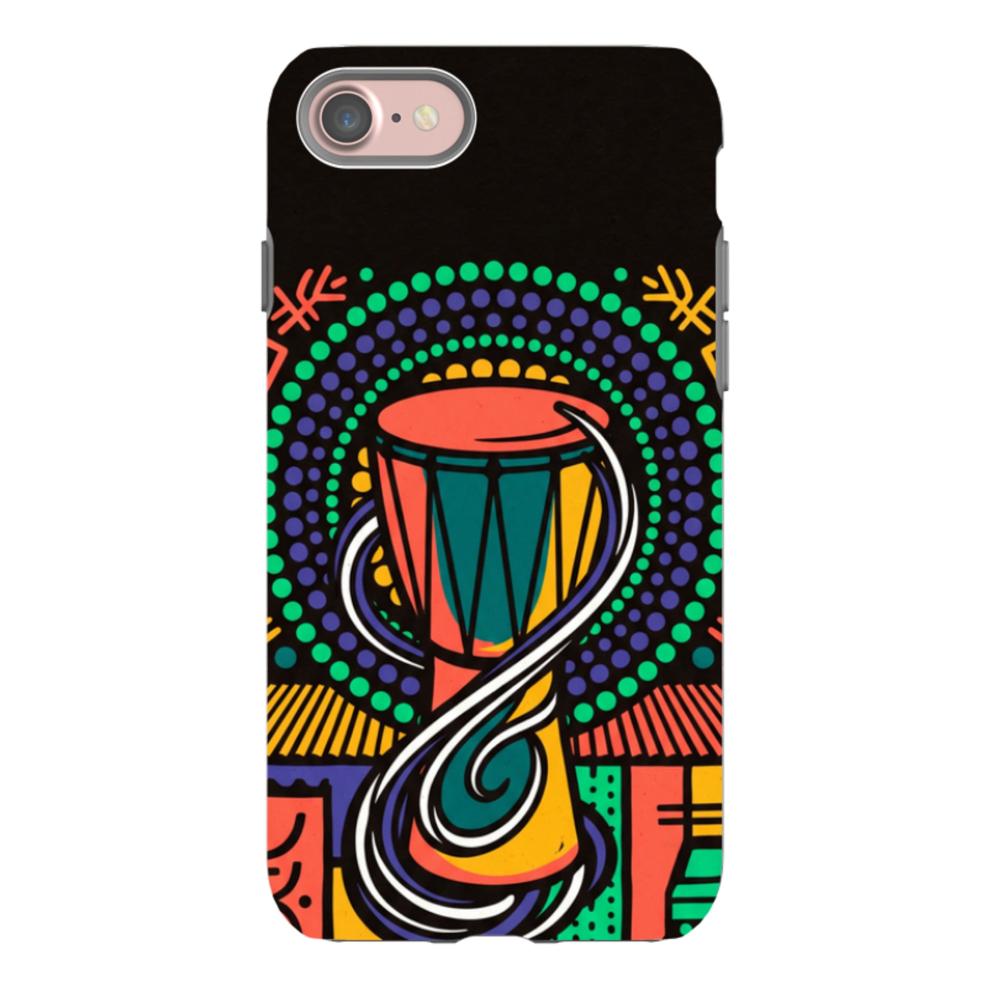 Talking Drum Halo by Ada Okoye - iPhone Tough Case