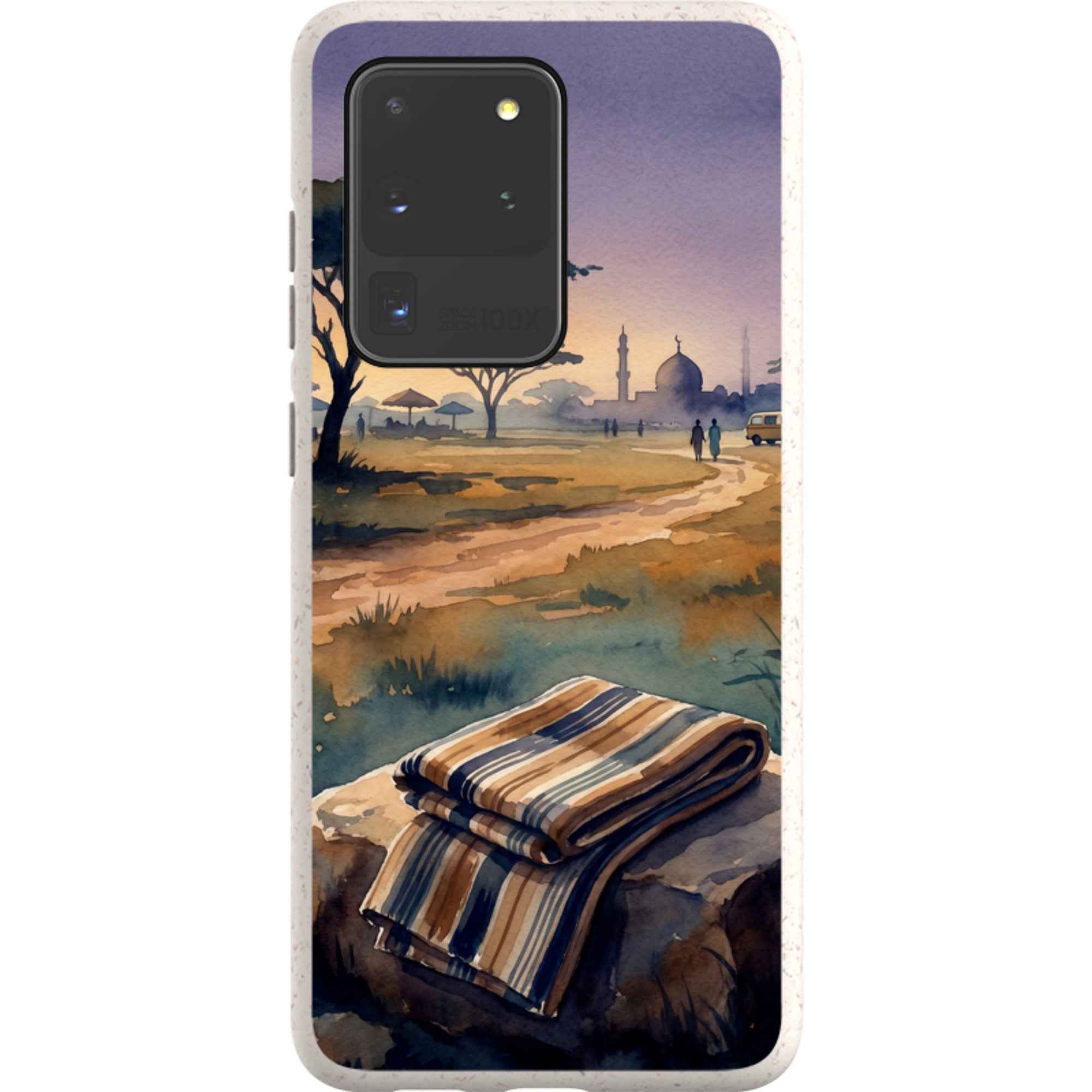 Aso-Oke Accent in the Landscape by Tobi Akinyemi - Samsung Galaxy Bio-degradable Case