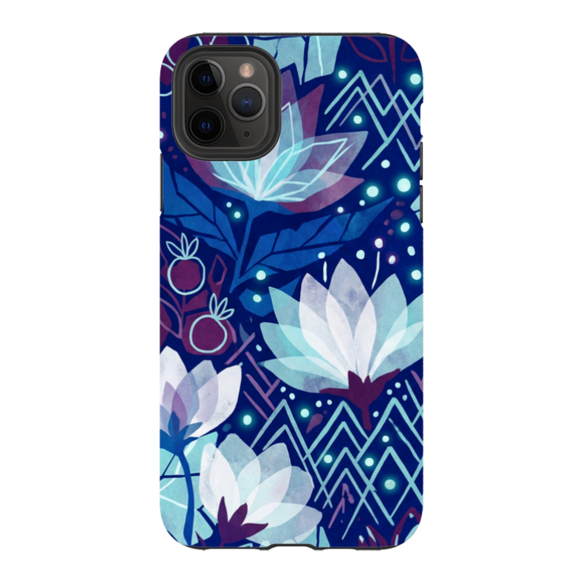 Frozen Lake Petals by Aino Kallio - iPhone Tough Case