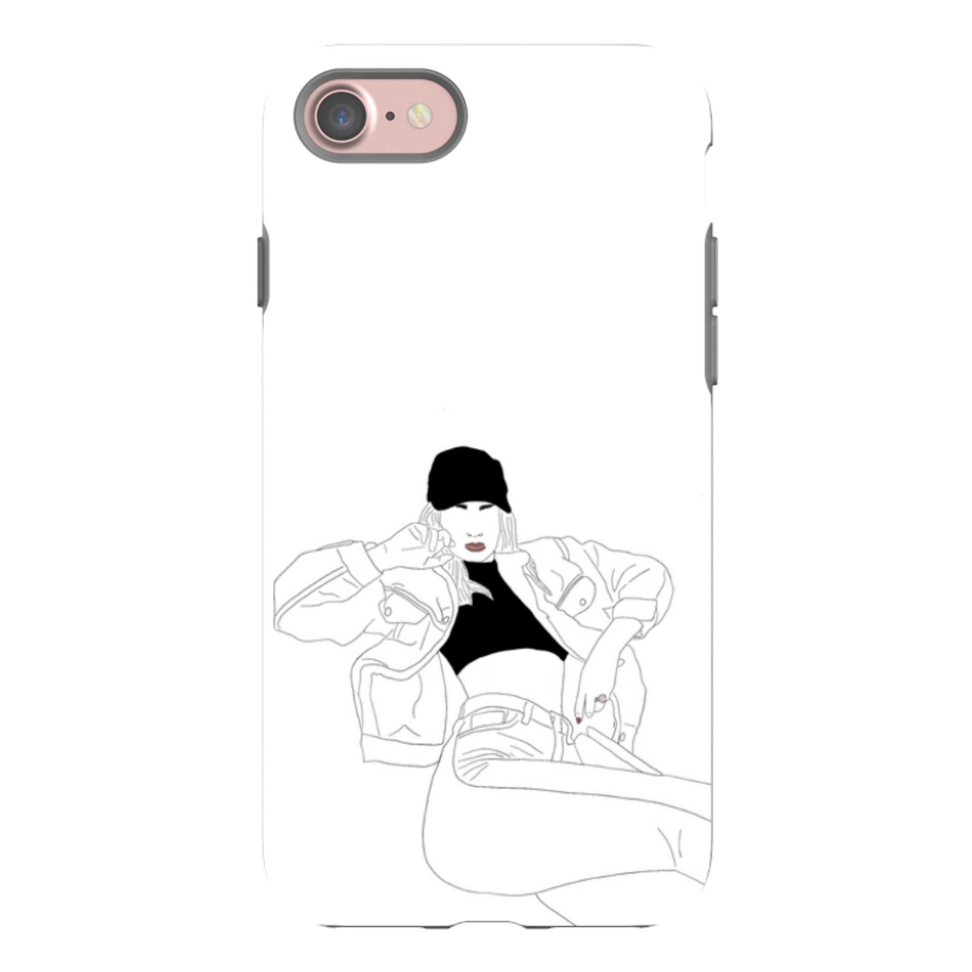 Black Cap by Keagan Haight — Apple iPhone Tough Case — Finnaij