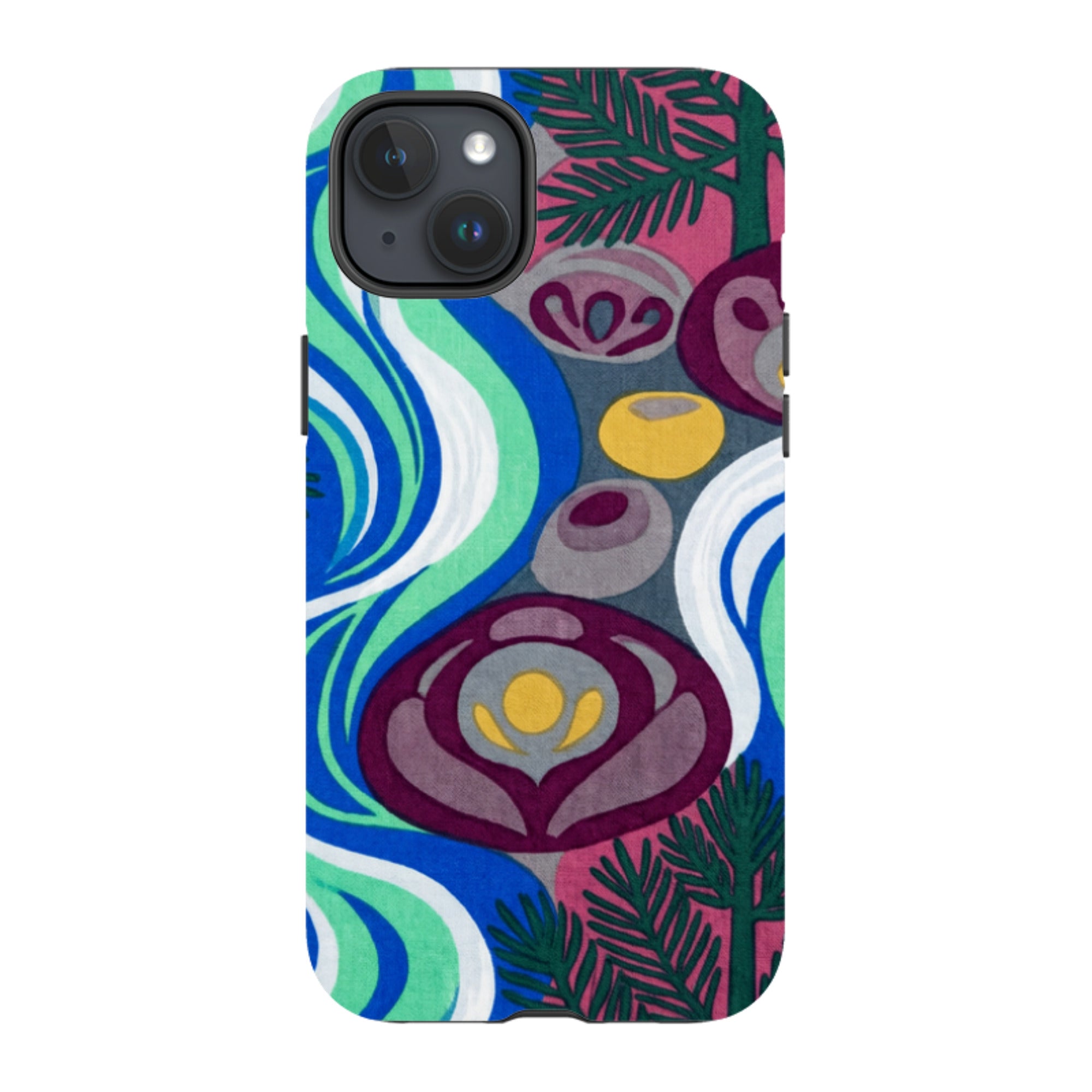 Sauna Bloom Motif by Aino Kallio — Apple iPhone Tough Case — Finnaij