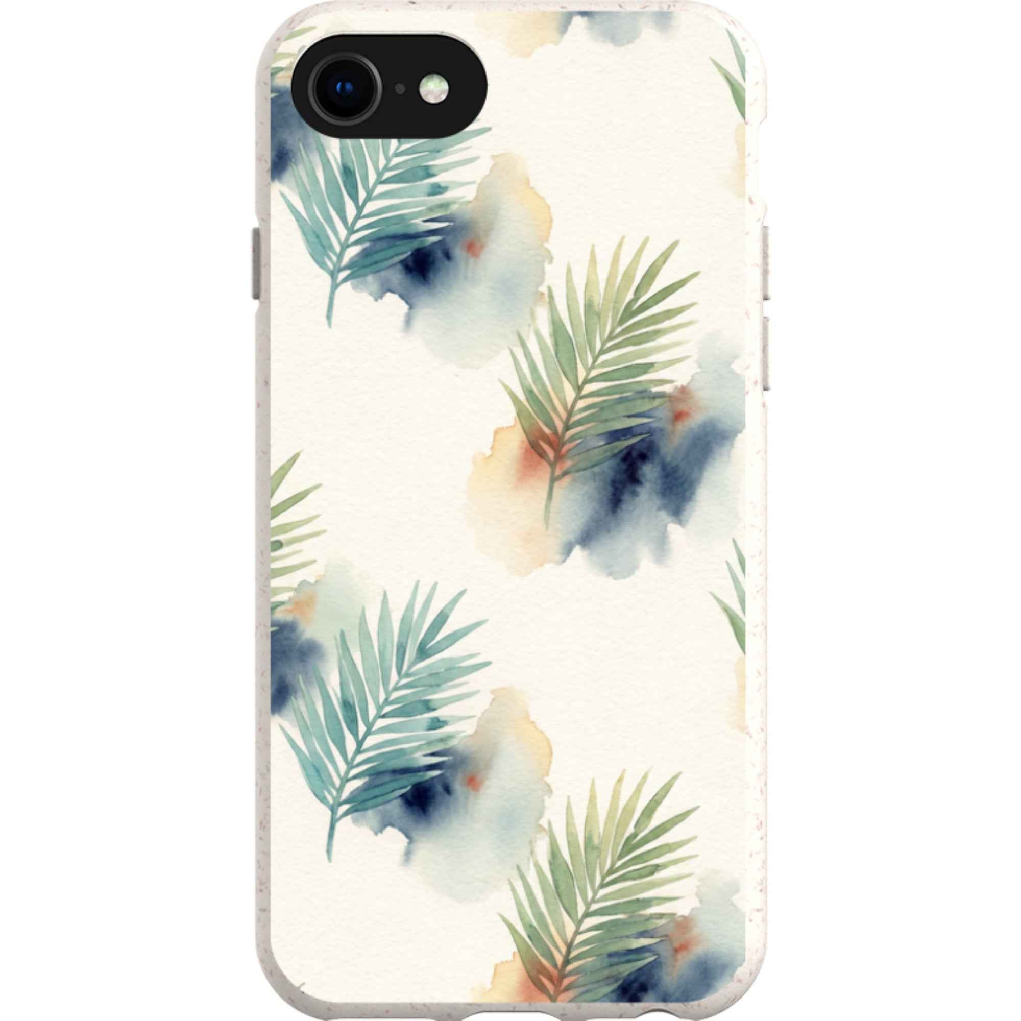 Palm Frond Breeze Pattern by Tobi Akinyemi — iPhone SE3 iPhone Bio-degradable Case — Finnaij