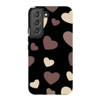 White & Black Hearts — S22 Tough Case — Finnaij