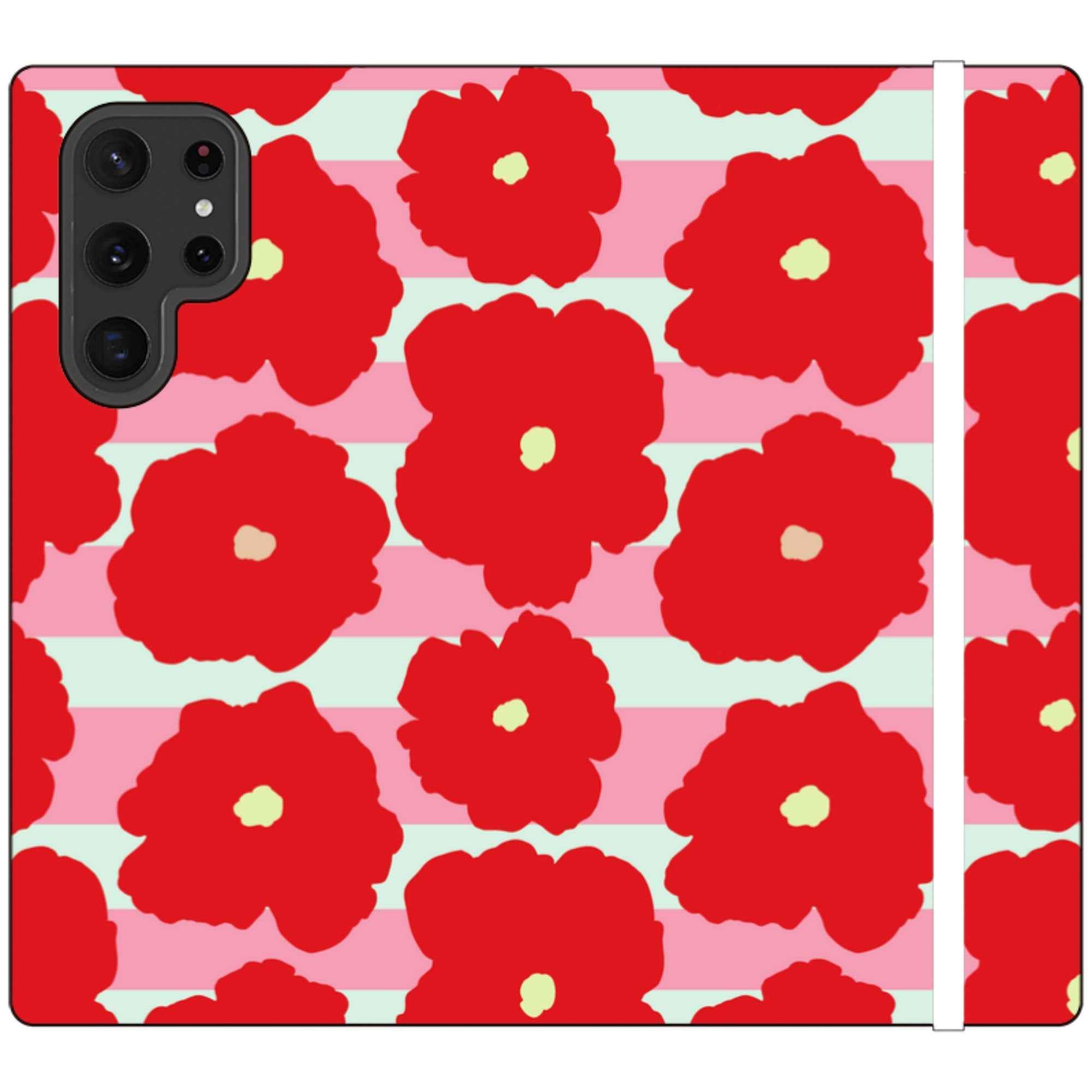 Bold Floral — Apple Folio Wallet Case — Finnaij