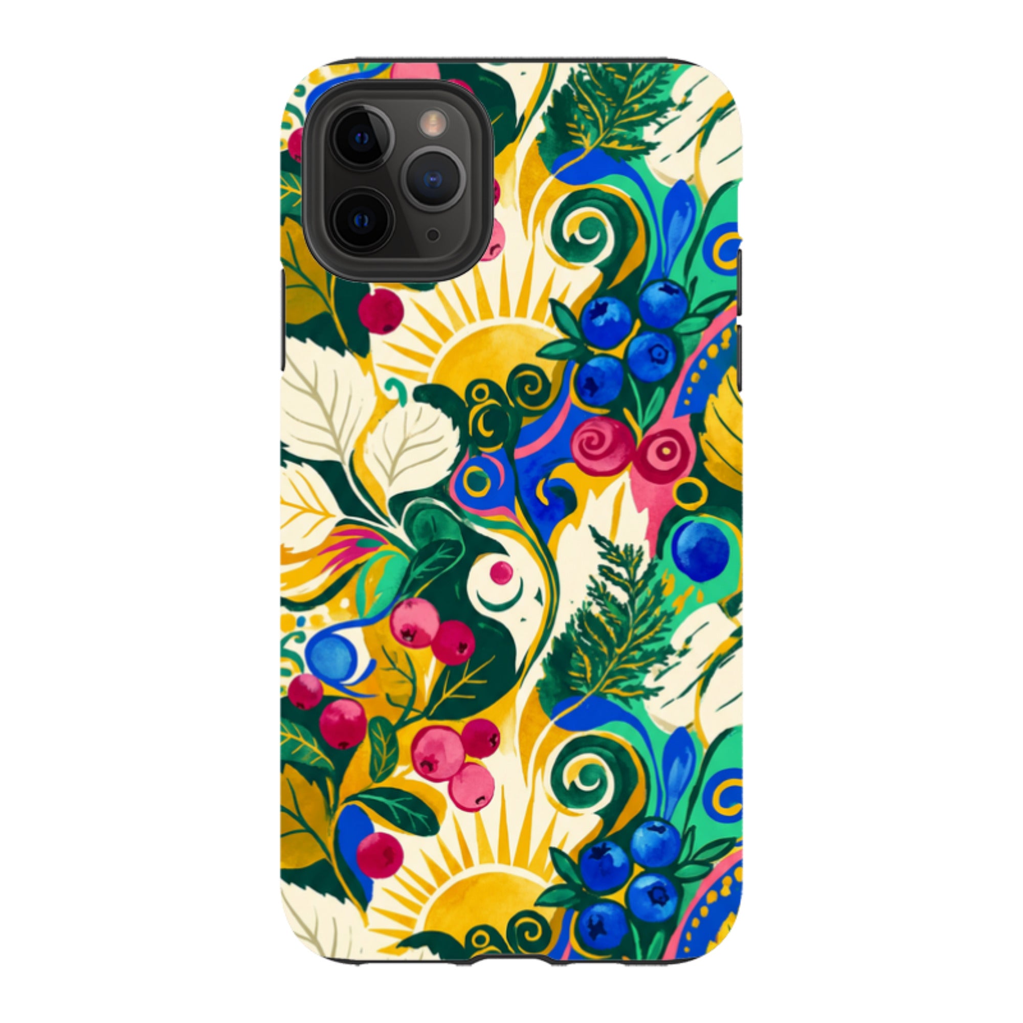 Berry Meadow Glow by Aino Kallio - iPhone Tough Case