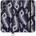 Feathers in Bloom — Apple Vegan Leather Folio Wallet Case — Finnaij