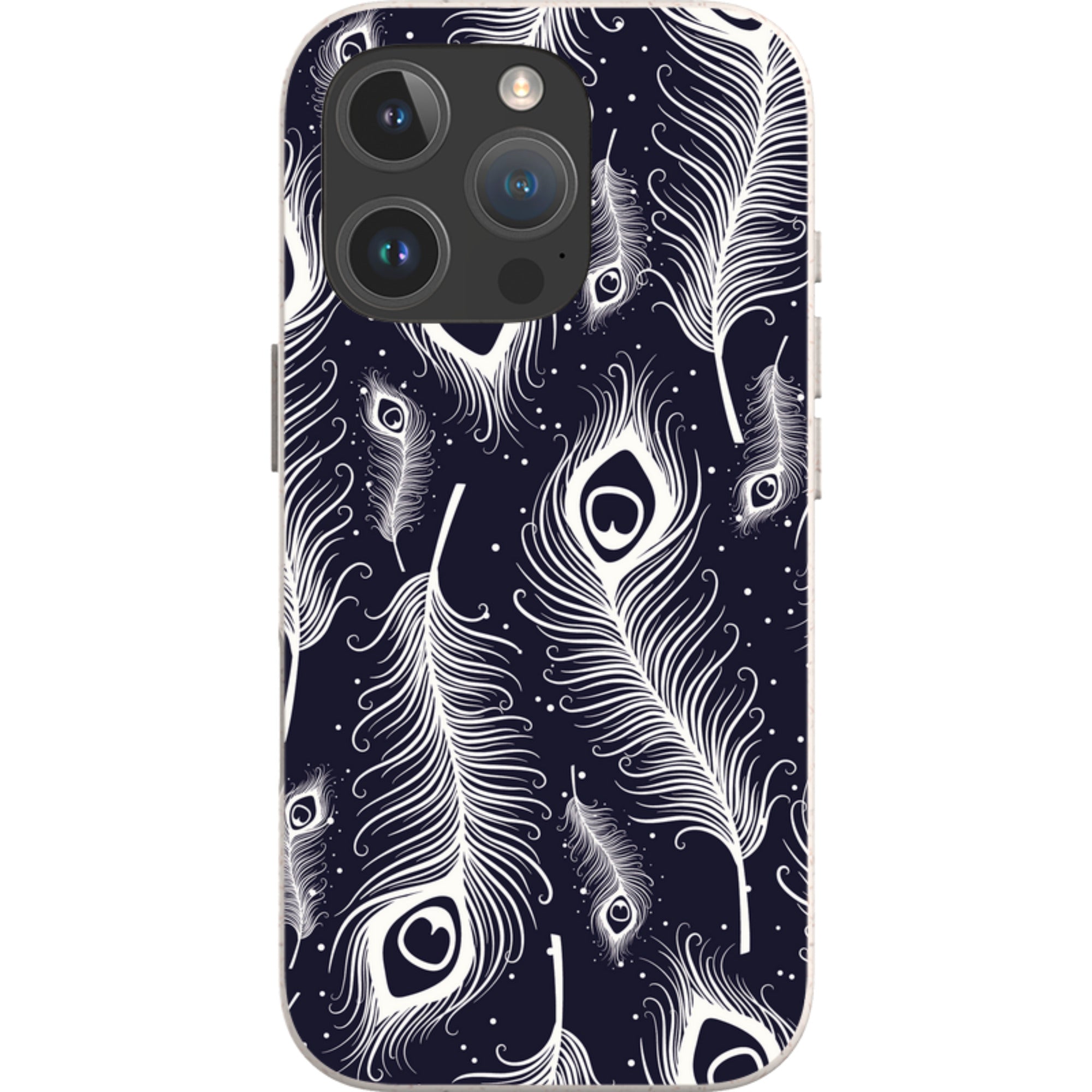 Feathers in Bloom — iPhone 16 Pro iPhone Bio-degradable Case — Finnaij
