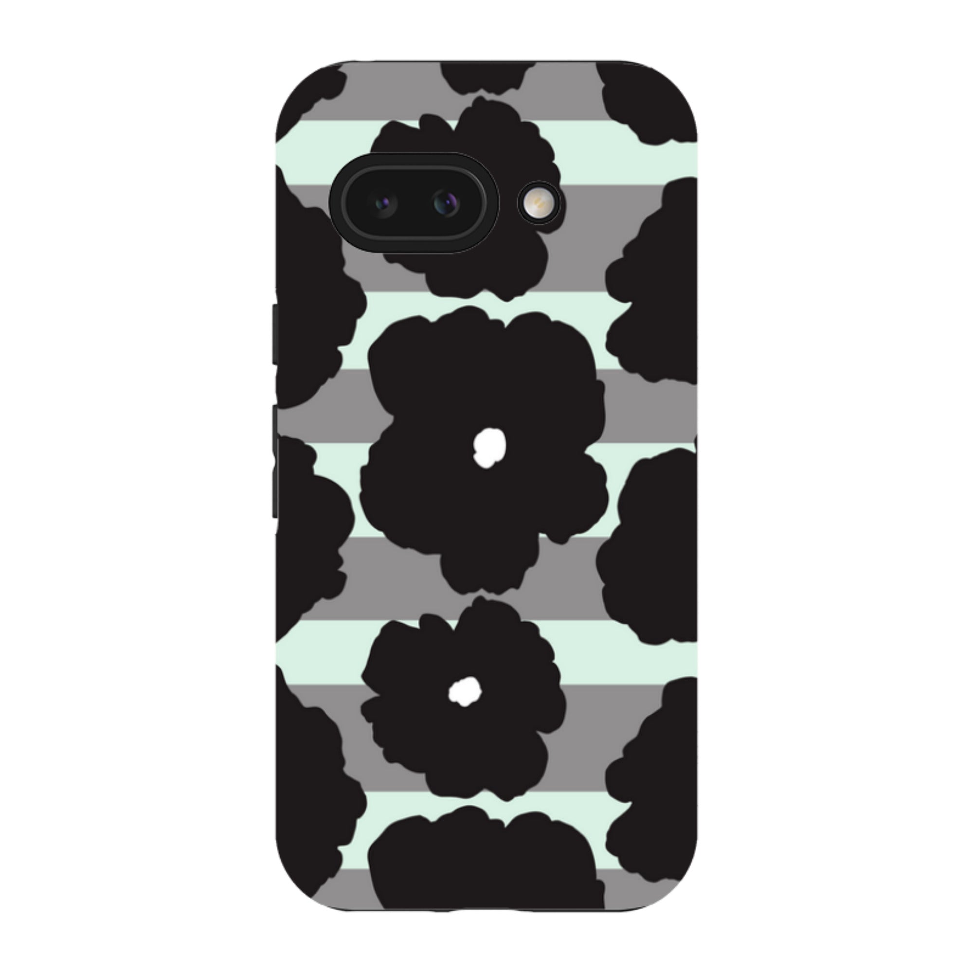 Bold Floral Black — Google Tough Case — Finnaij