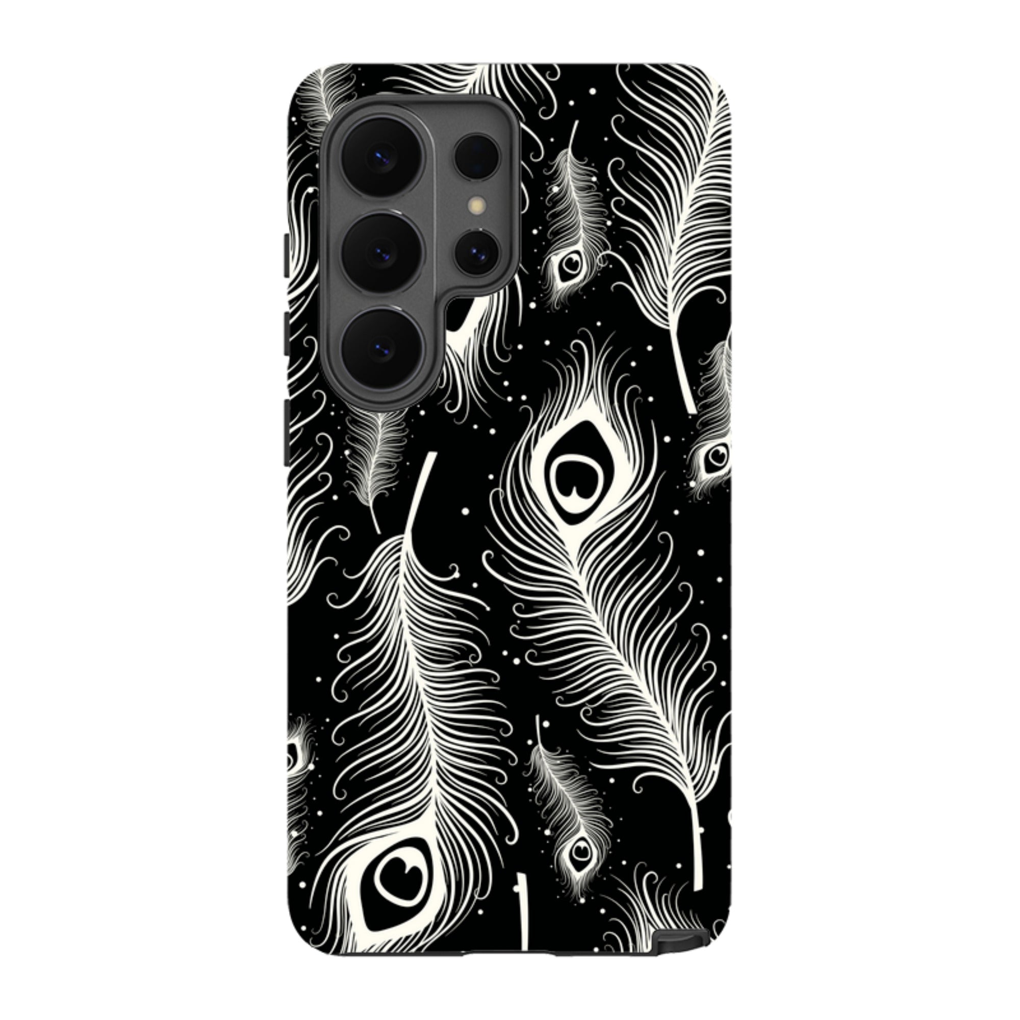 Feathers in Bloom Black Tough Case for Samsung Galaxy — Finnaij